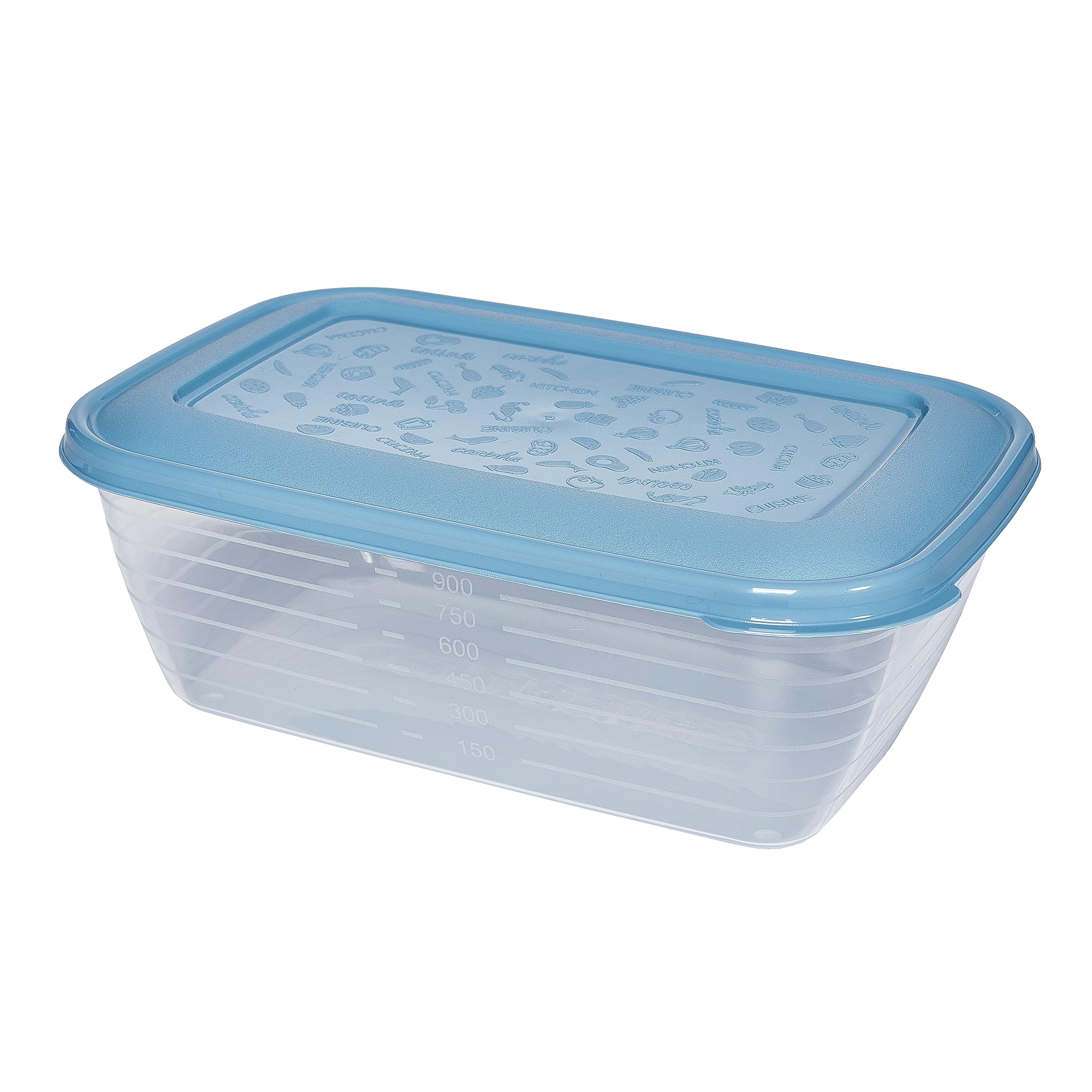 Kigima Boîtes de congélation 12x1,2L rectangulaires Multicolores – Élégantes boîtes de conservation avec couvercle hermétique – Boîtes de conservation transparentes avec couvercle – Boîte de rangement