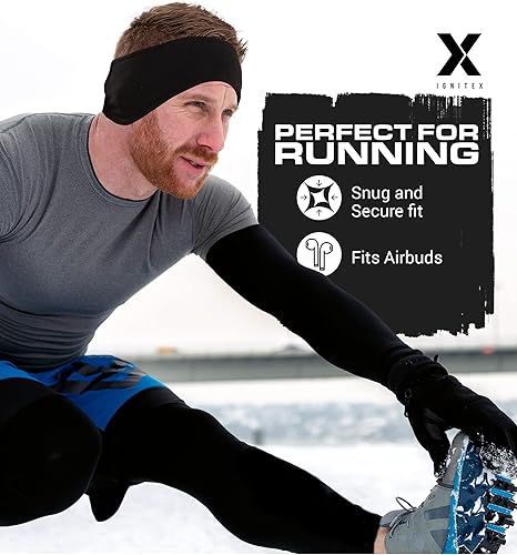 Miniatura 2 de Banda para la cabeza IGN1TE calentador para las orejas, calentador para las orejas de forro polar para el invierno, para hombre y mujer, calentador