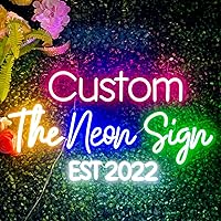 Custom LED Neon Signs - Personalized Large Neon Lights for Wall Decor, Weddings, Parties, Bedroom, Bar, Shop (16"-55")