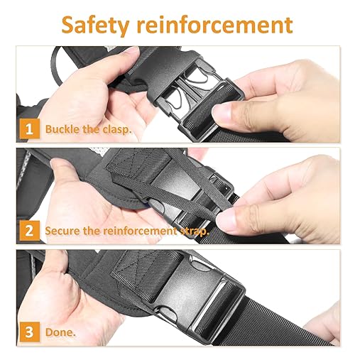 Miniatura 8 de Portabebés para bebés de 6 a 48 meses, 15-55 libras, ajustable y ergonómico con correas de hombro extragruesas, transporte delantero y trasero,