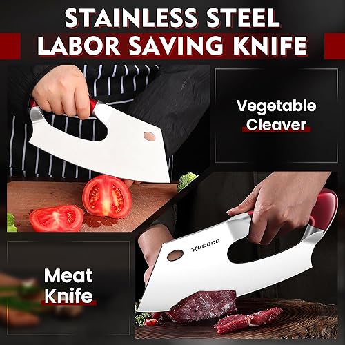 Miniatura 4 de Juego de cuchillos de chef de 3 piezas para cortar carne, cuchillo de chef serbio con fundas para cocina, al aire libre, barbacoa, camping,