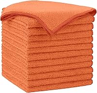 Vista 24 de AIDEA - Paño de limpieza de microfibra sin bordes, paño para quitar el polvo, paño para lavar el automóvil, Blanco