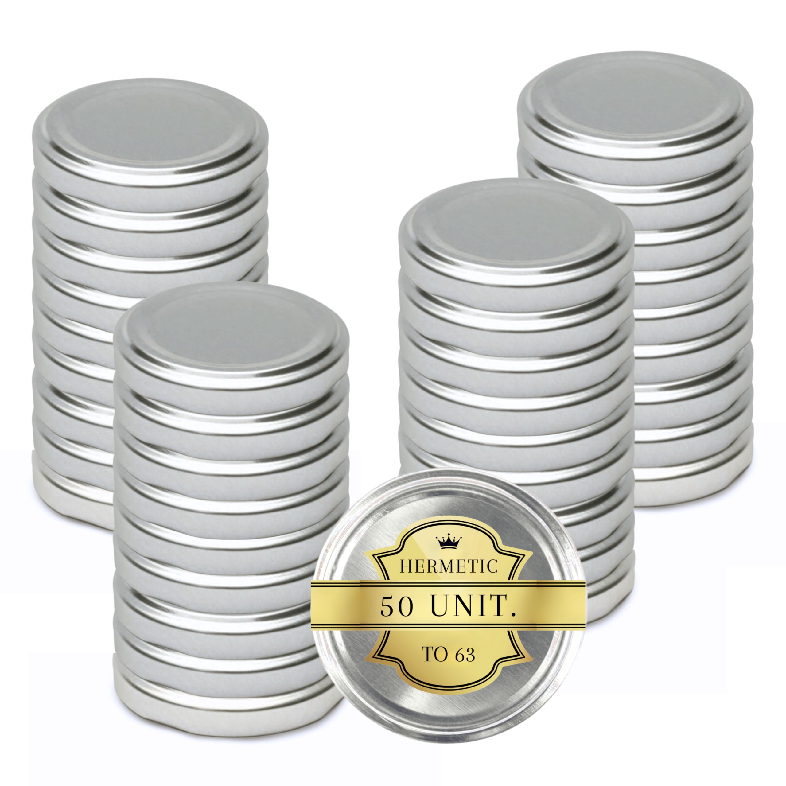 30 Coperchi Metallici Per Vasetti Ø63mm - Ermetici E Riutilizzabili Per Conserve Fatte In Casa - Foto 5