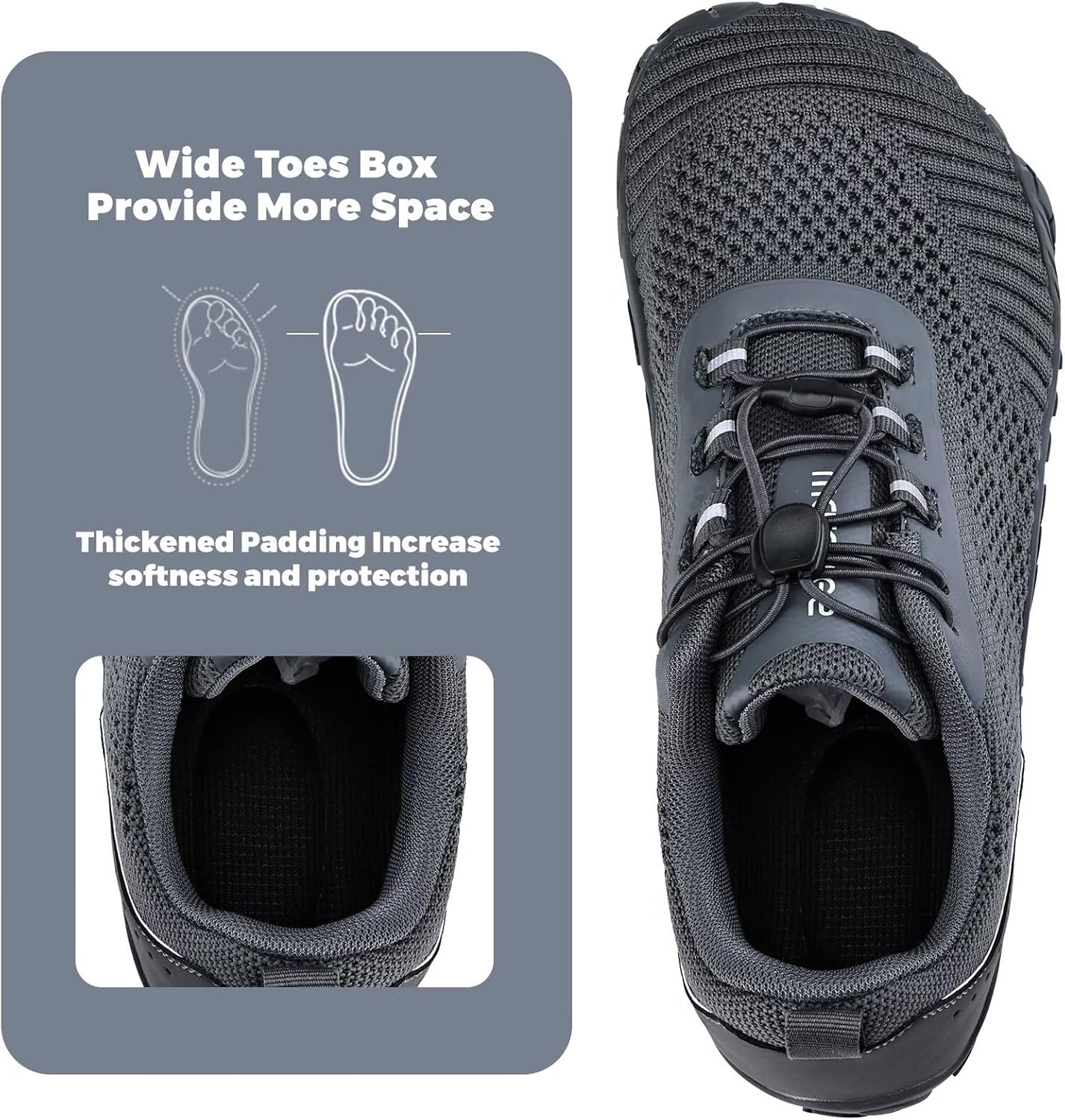 WateLves Barefoot Water Shoes Men Women Wide Toe Box Minimalist Gym Sneakers Zero Drop Walking Shoes for Training Yoga Beach Hiking - Image 3