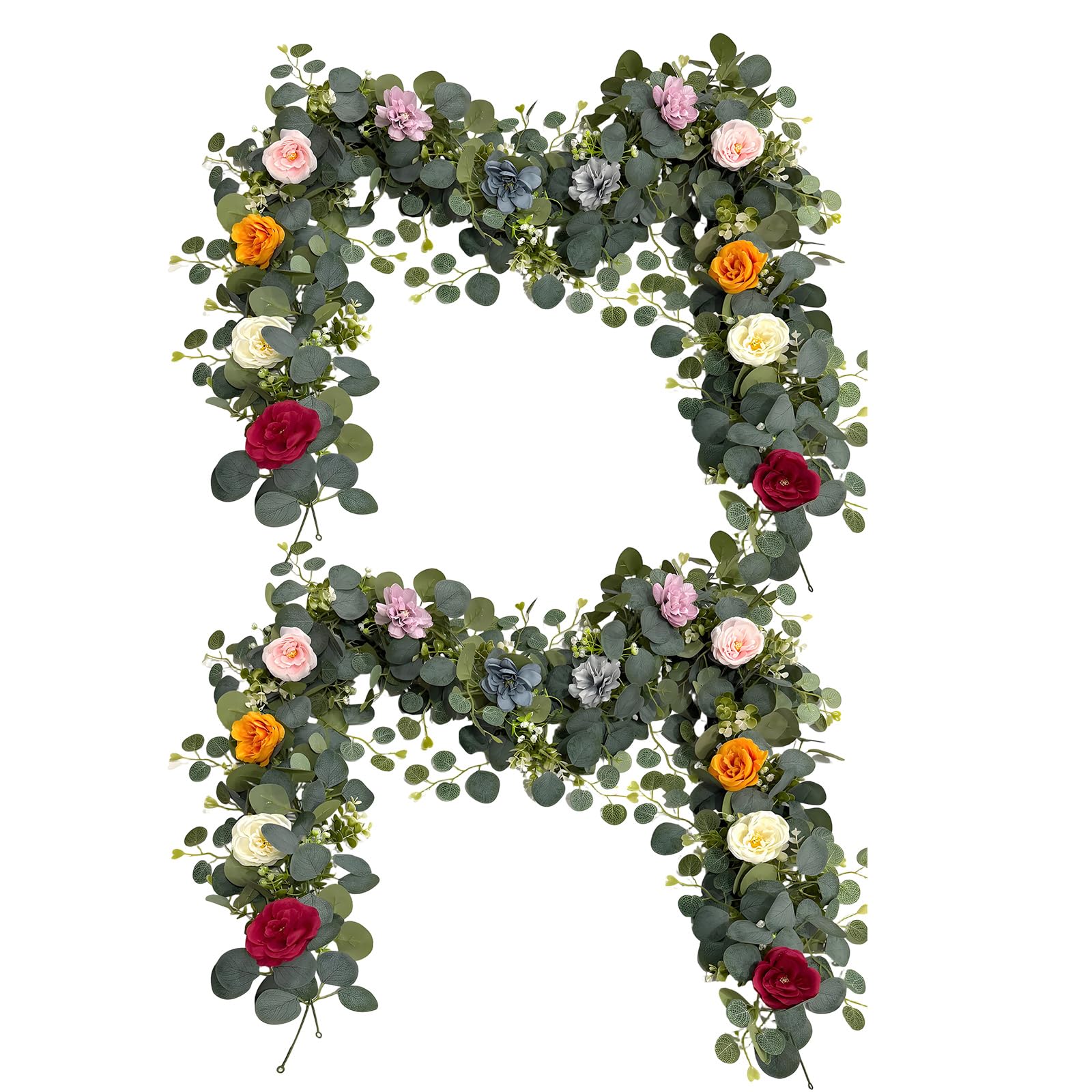 Limtula Realistic Greenery Artificial Hanging Vine Leaves Garland for Indoor Outdoor Home Party Wedding Decoration Artificial Hanging Bushes