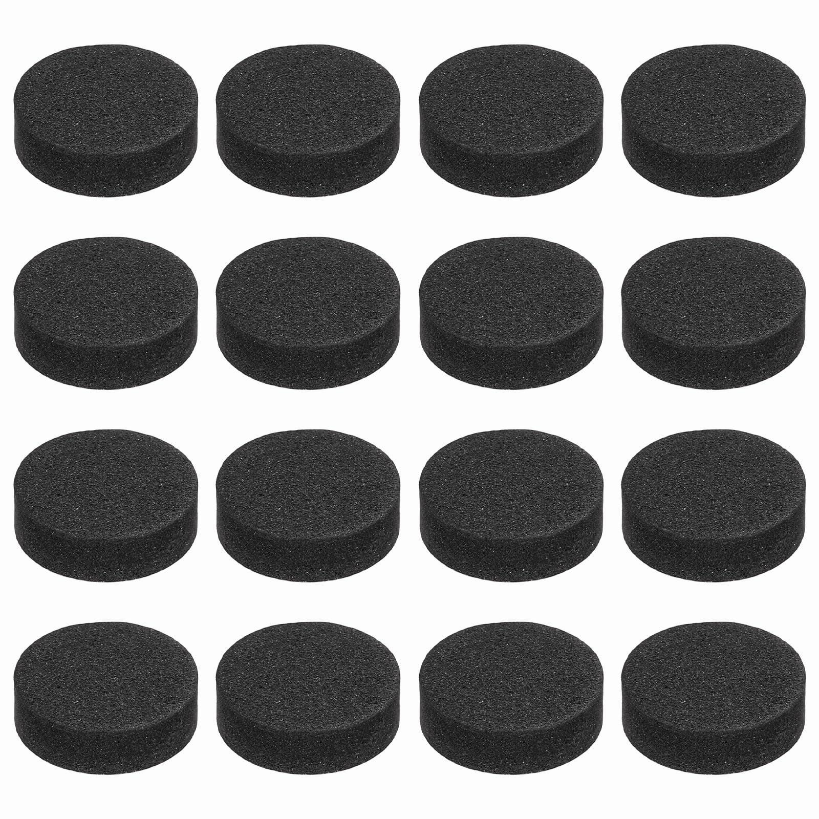 QUARKZMAN Jednostronne nóżki izolacyjne głośników, 16 sztuk, 15 mm x 5 mm, antypoślizgowe piankowe amortyzatory, podkładki podstawowe, wzmacniacze, nóżki do głośników, czarne