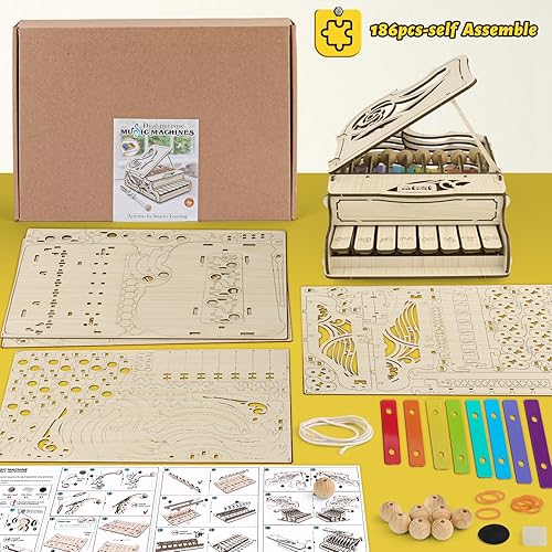 Miniatura 8 de nicknack Kits de modelo de madera 3D, rompecabezas de madera para adolescentes y adultos