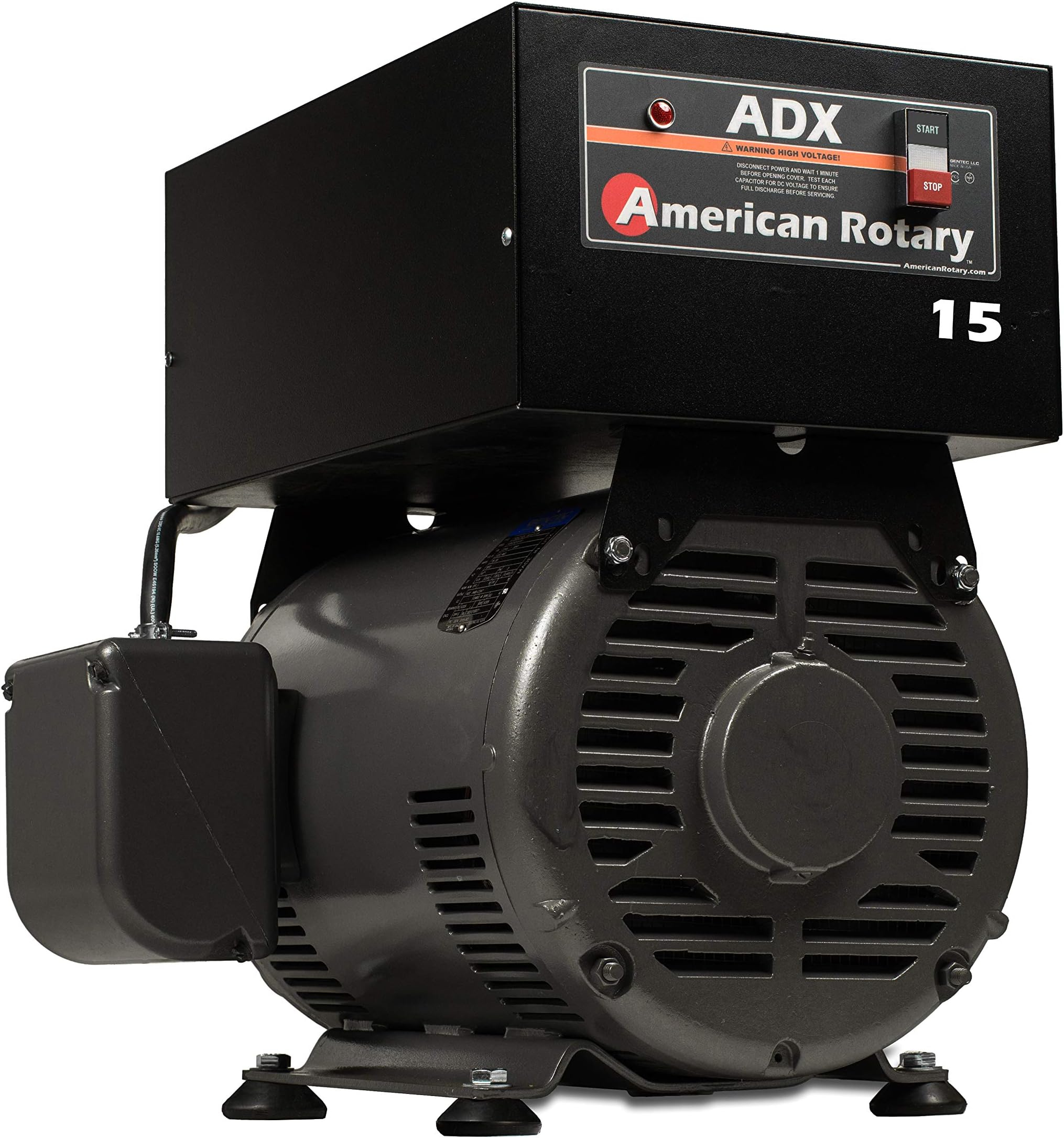 Rotary Phase Converter 15 HP 1 to 3 Phase CNC Extreme Duty ADX15F| Can Start up to a 7.5Hp / 21 Amp 208-240v Load