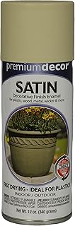 PDS-116 Premium Decor Satin Enamel Spray Paint with 360-Degree Spray Tip, Almond