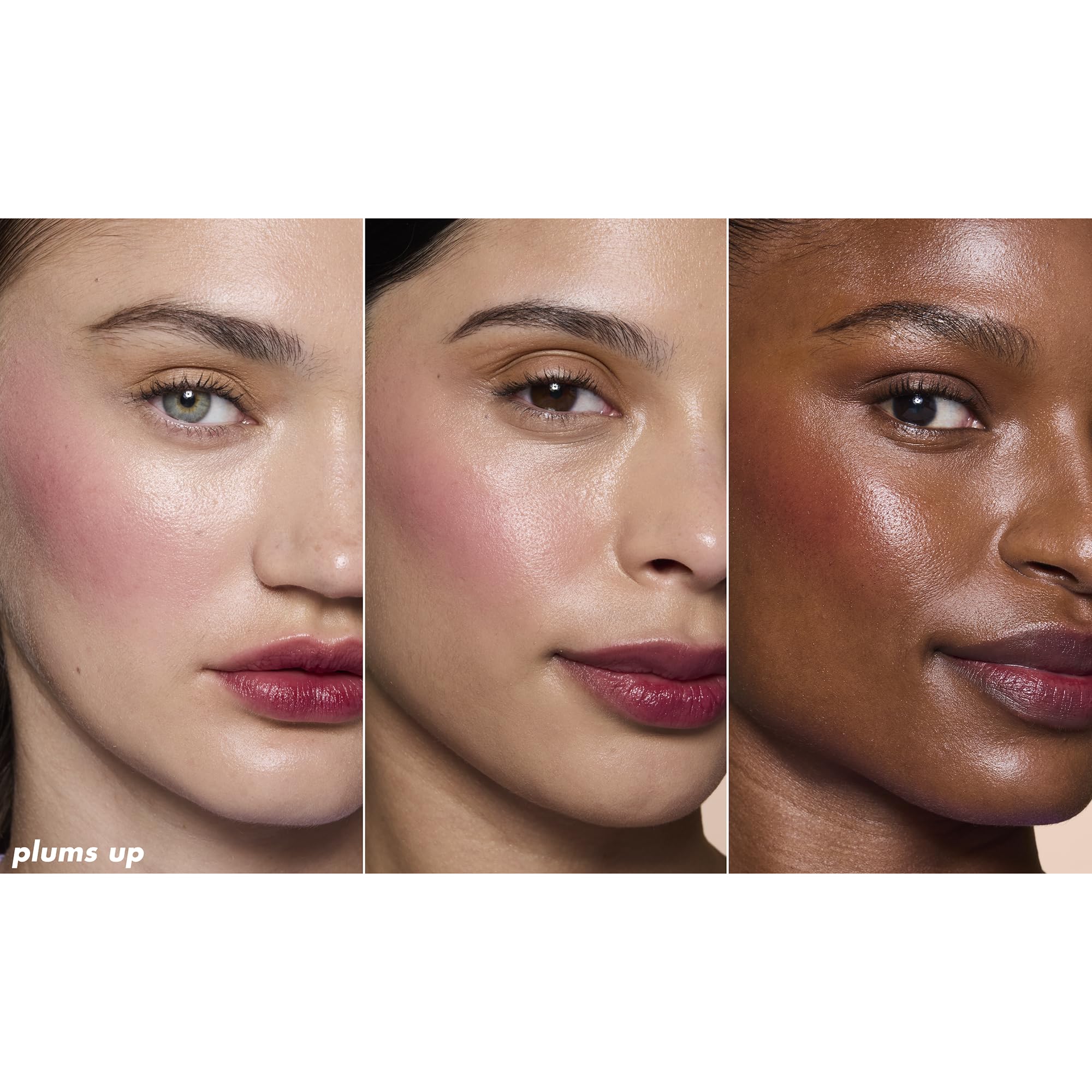 e.l.f. Sheer For It Blush Tint, Multi-Use, Long-Lasting Lip & Cheek Makeup, Creates A Natural Flush Finish, Vegan & Cruelty-Free, Plums Up