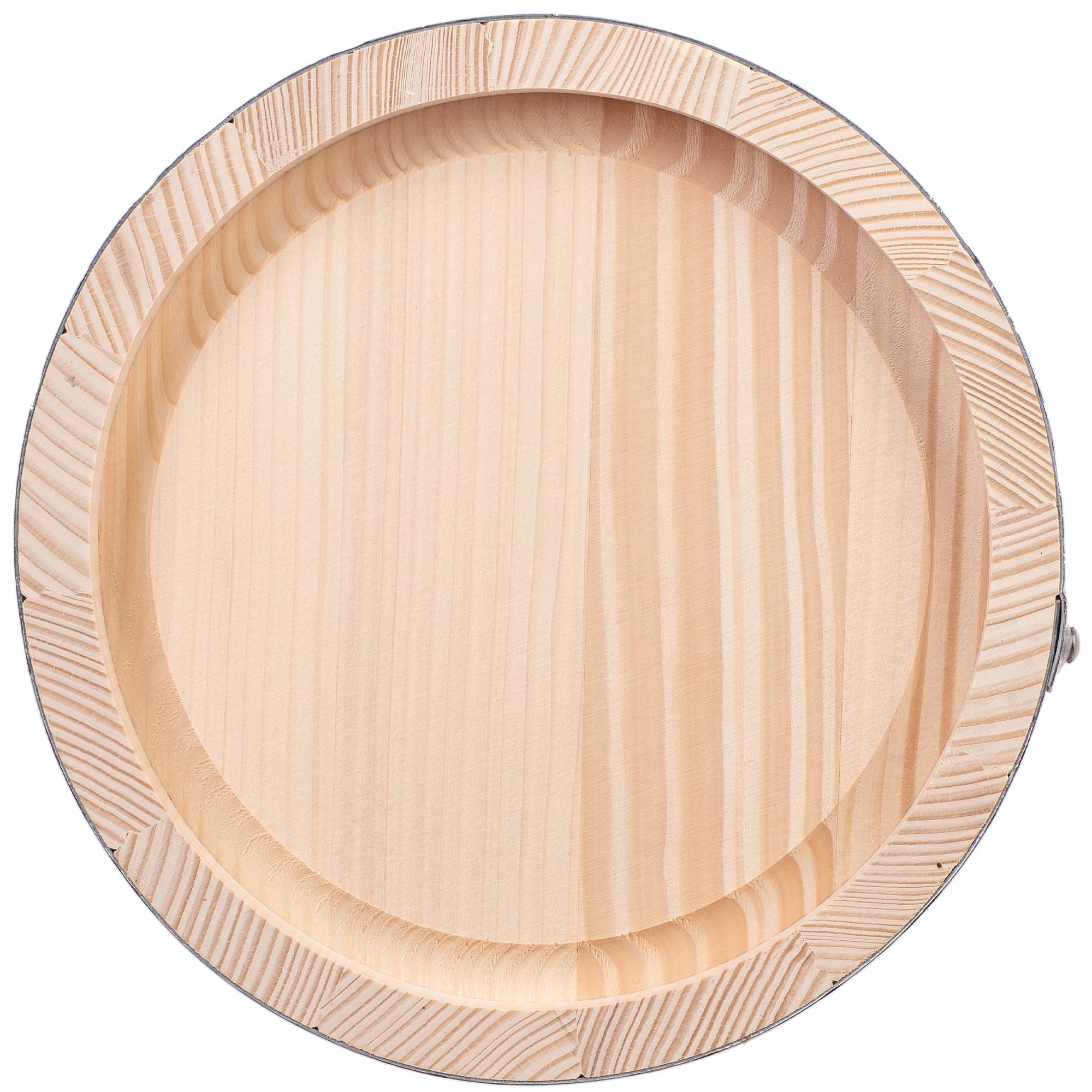 KADAX Holzfass 10L, Sauerkrauttopf aus Holz, Gärtopf zur Fermentation von Gemüse wie Sauerkraut, Gurken oder Kimchi, Sauerkrautfass, Gurkentopf, Gurkenfass