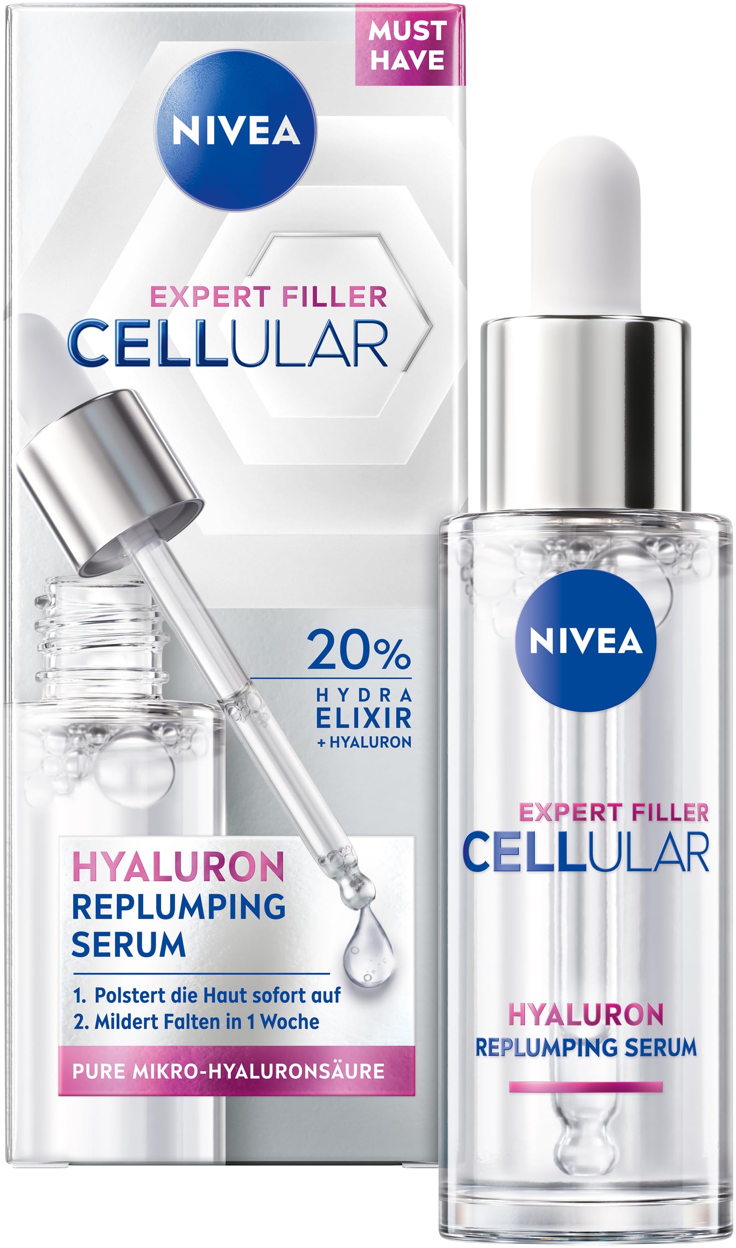 NIVEA Cellular Expert Filler Hyaluron Replumping Serum