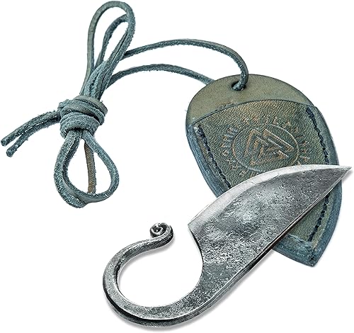 Toferner Regalo original, hermoso producto - Cuchillo de bolsillo celta, cuchillo forjado a mano. Hoja endurecida, vintage, colección de arte,