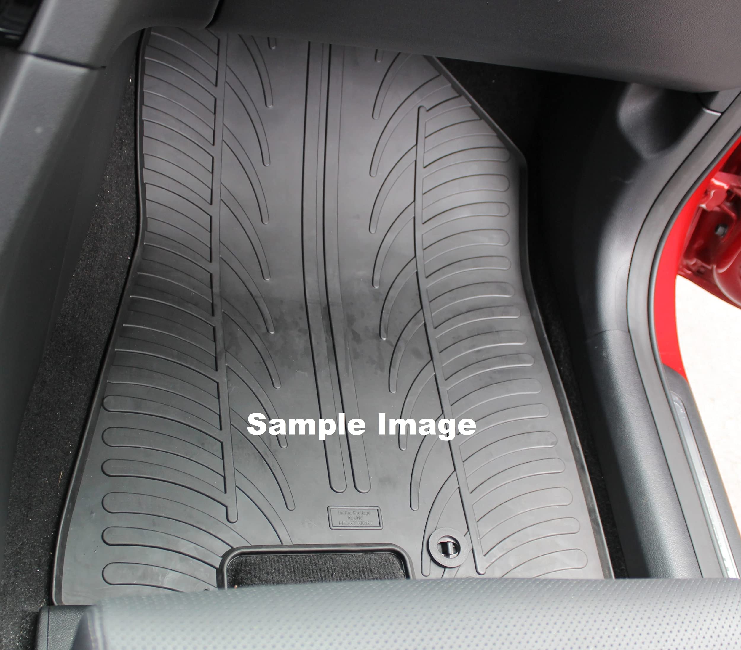 Gledring GL 0576 Zestaw gumowych dywaników samochodowych kompatybilny z Fiatem 500X 2015 - i Jeep Renegade po 02/2015 - profil (T 4-częściowy + klipsy montażowe)