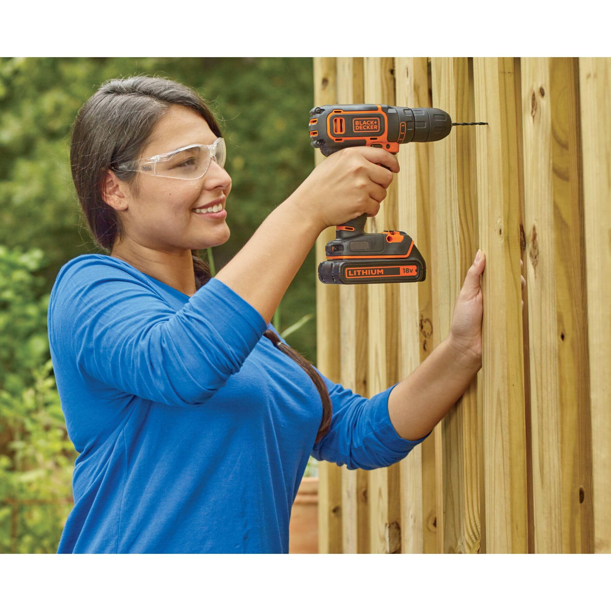 BLACK+DECKER BDCDC18-QW Perceuse-Visseuse sans fil - 650 trs/min, 18V, Sans coffret, 1 batterie