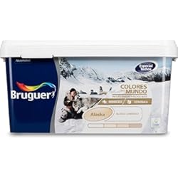 Pintura Para Pared Con Revoque Grueso Bruguer Colores del Mundo Pintura para paredes monocapa Alaska Blanco Luminoso Mate 4 L