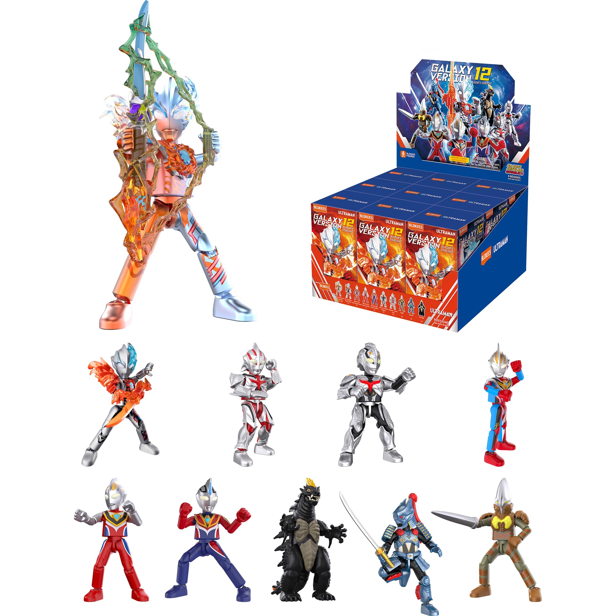 Amazon.co.jp: BLOKEES ウルトラマン | ギャラクシーバージョン 9個 