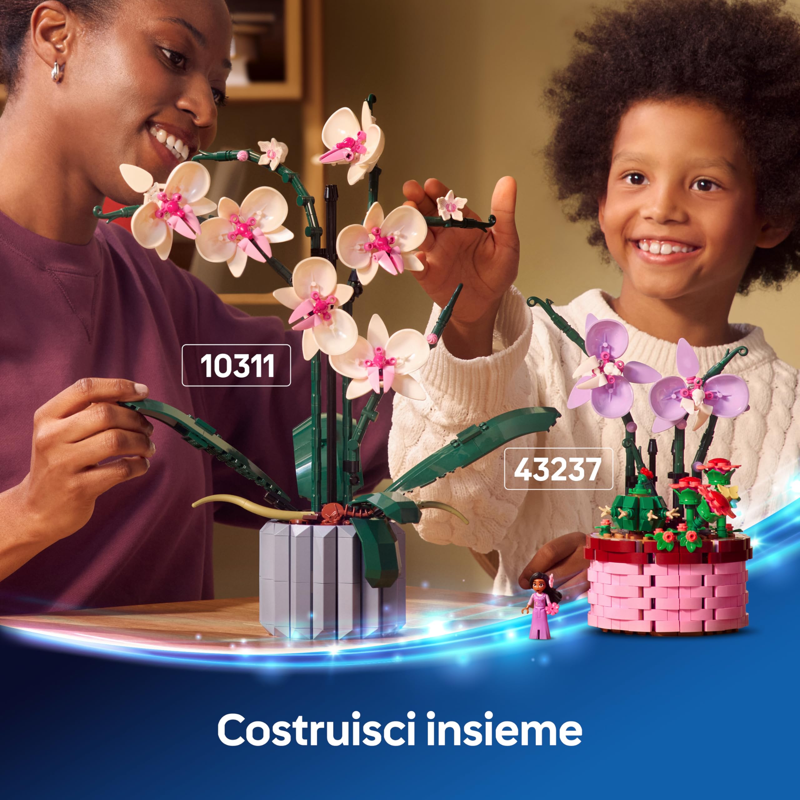 LEGO Disney Vaso di Fiori di Isabela, Giochi per Bambine e Bambini da 9 Anni in su con Mini Bambolina, Cesto Apribile, Orchidee e Cactus Giocattolo da Costruire, Idea Regalo dal Film Encanto 43237