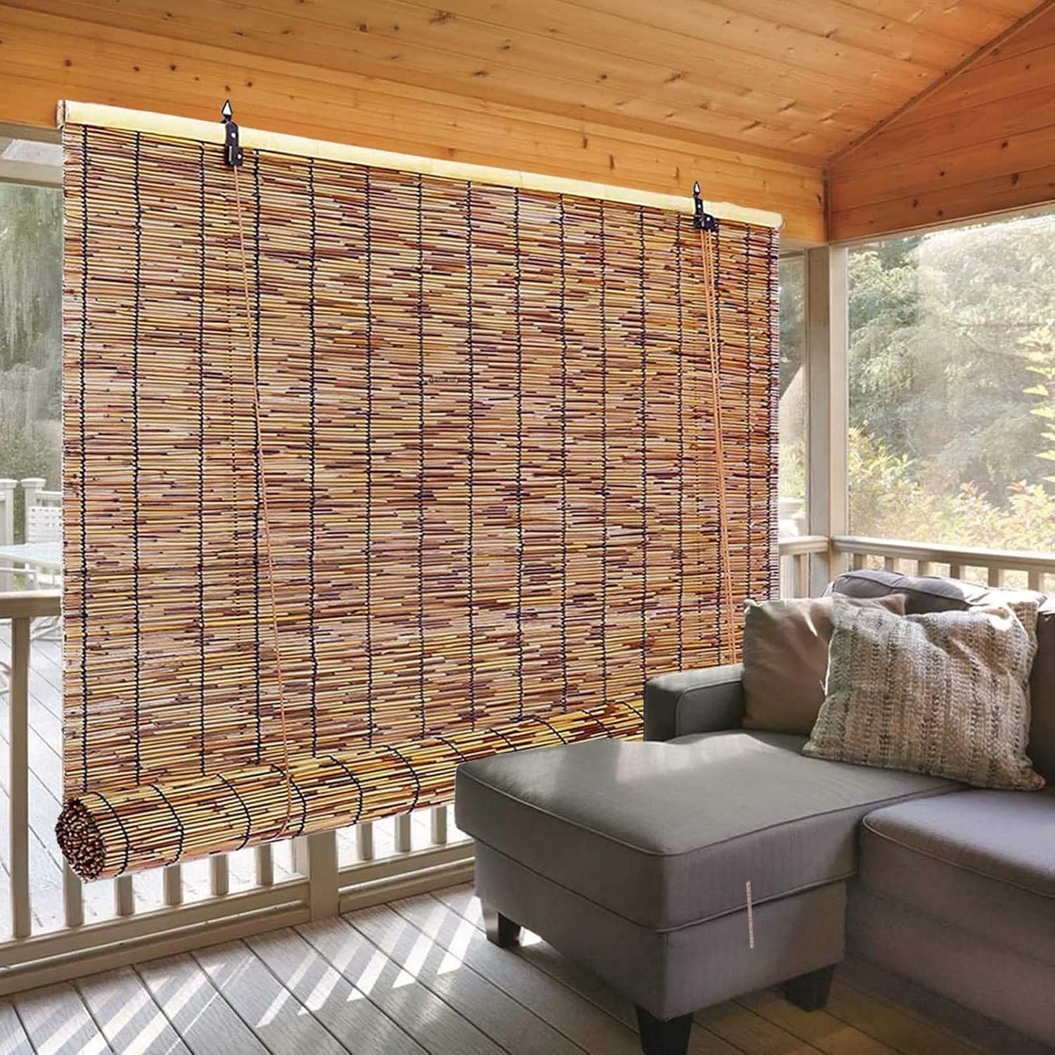 Patio Shades Roll Up Outdoor, Bamboo Blinds For Outdoor