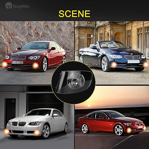 Miniatura 7 de TangMiGe Faros antiniebla para BMW E92 E93 (323i Sedán, 328i 335i 335is Convertible, 328i 328xi 335i 335xi 335is Coupe, 335i xDrive Sedán), todo sin