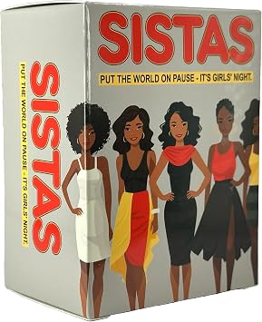 Sistas Ladies Night Drinking Game Empowerment, Laughs & Sisterhood in Every Box - Perfect for a Bachelorette Party & Girls Getaways - Celebrates Black Girl Magic, Ideal for BFF Hangouts & Parties