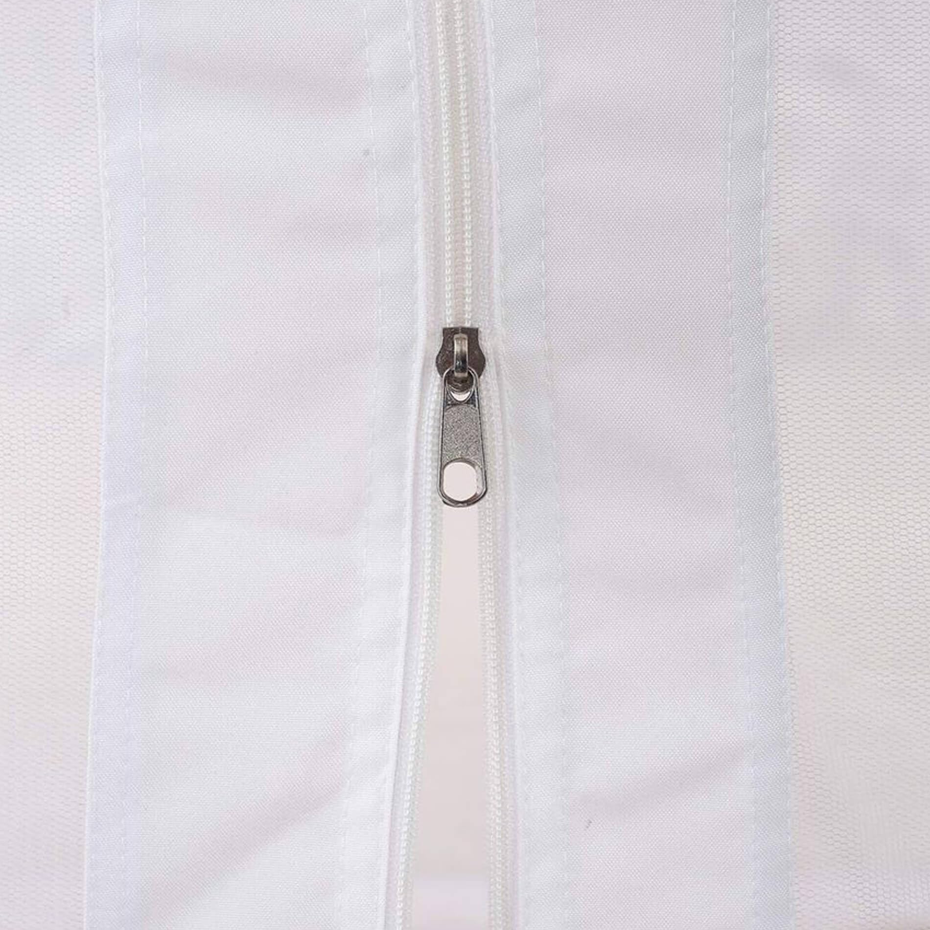 Rebecca Mobili Telo Zanzariera per Gazebo 3x3, Rete Anti Insetti, Poliestere, Bianco, con Lacci, Smontabile, Lavabile - Misure HxL: 240 x 1200 cm - Art. RE7013