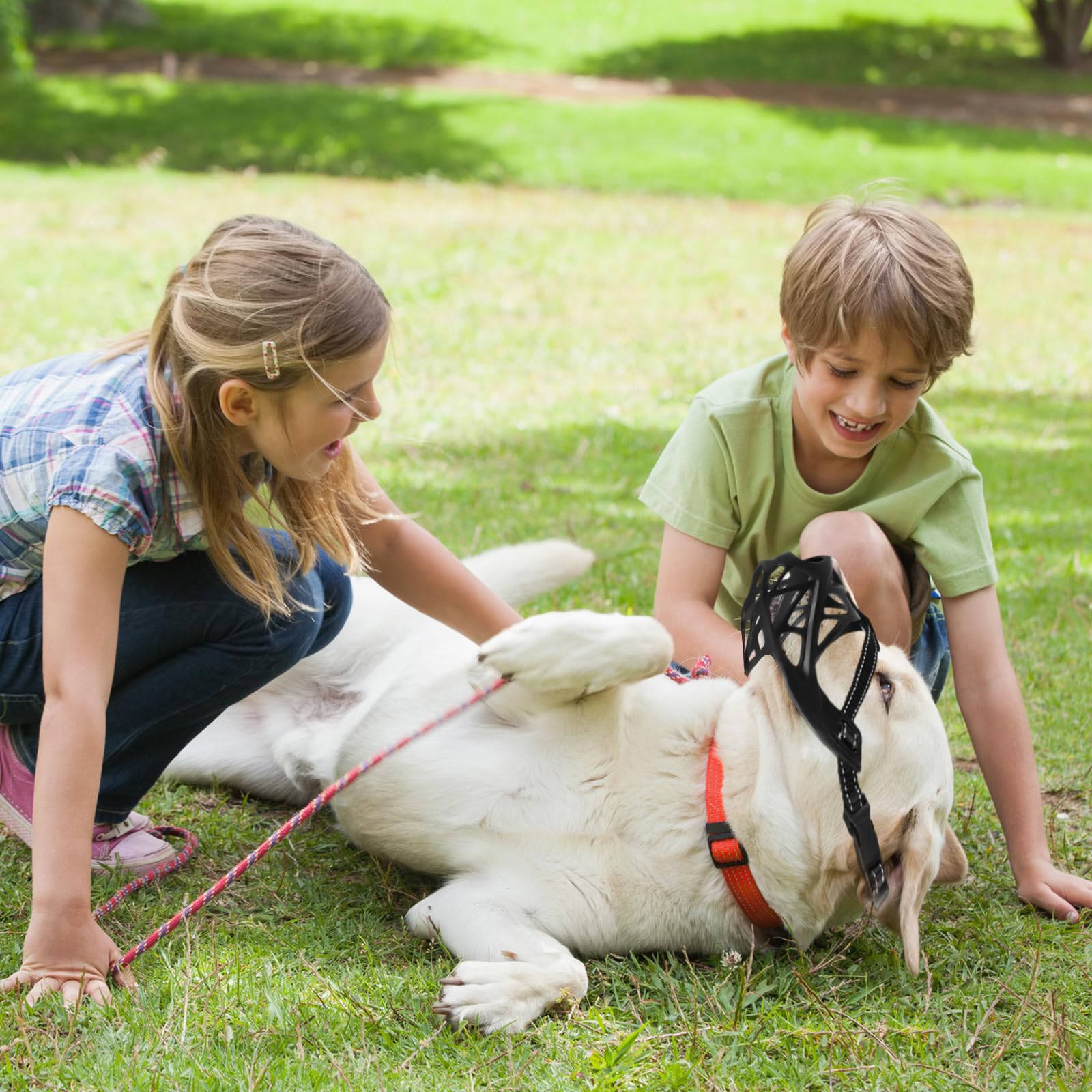 Museruola Per Cani In Silicone Morbido - Regolabile, Anti-Morso, Per Taglie Piccole, Medie E Grandi - Foto 12