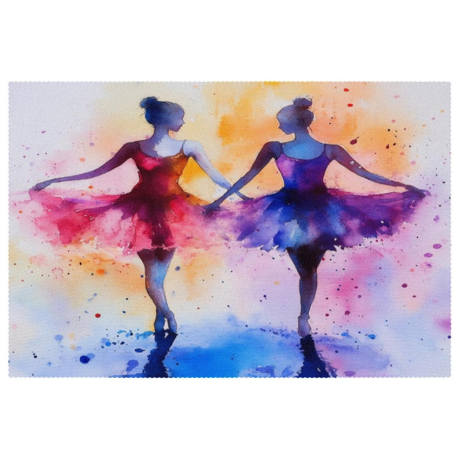 Sets de table de salle à manger Ballerina Dacing 30,5 x 45,7 cm lot de 6 antidérapants