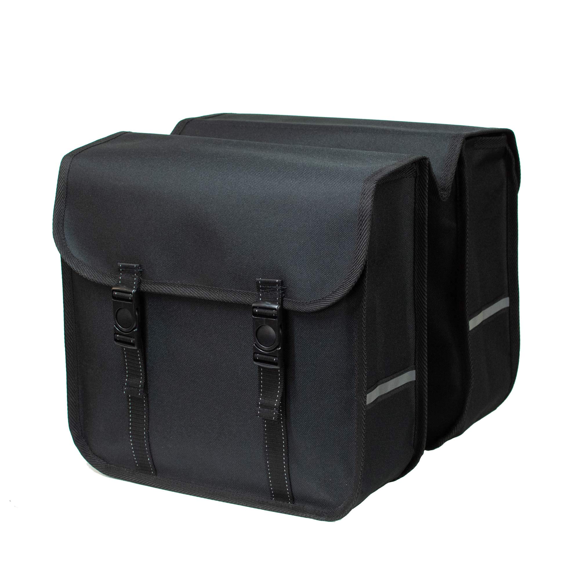 Classic - Double Sacoche de vélo de 26 L résistante à l'eau pour Porte-Bagages arrière, pour trajets Quotidiens et Shopping (Noir)