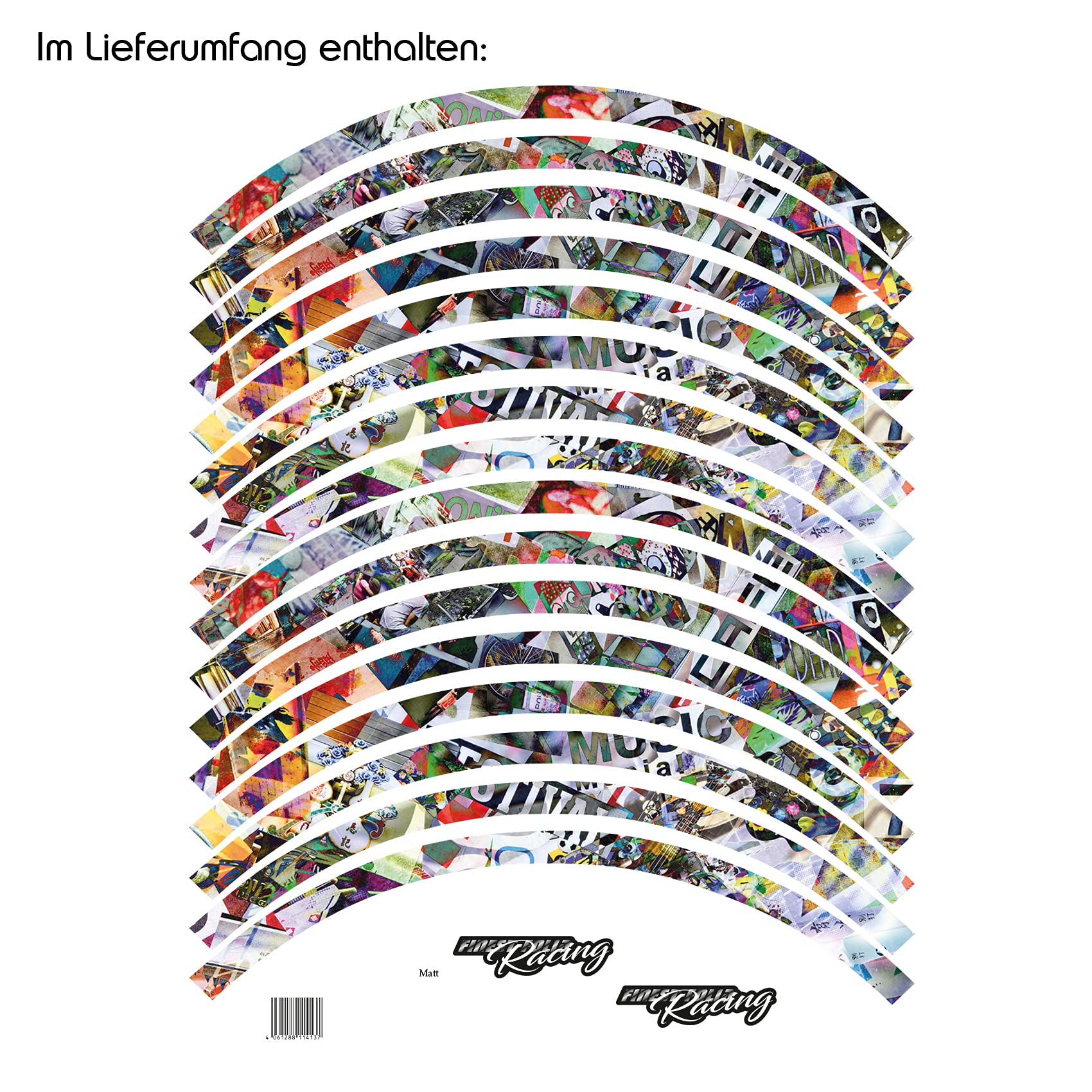 laufrad aufkleber rennrad 16-teiliges Set Felgenrandaufkleber Sticker für Fahrrad Felgen in verschiedenen Designs Komplett Set für 27