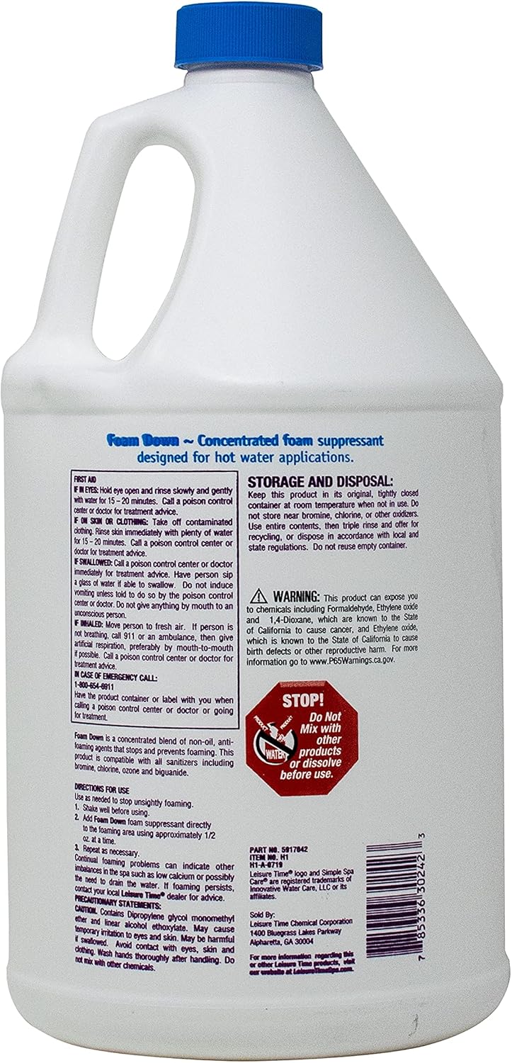 Leisure Time H1 30242A Foam Down Spa and Hot Tub Clarifier, 8.5 lbs