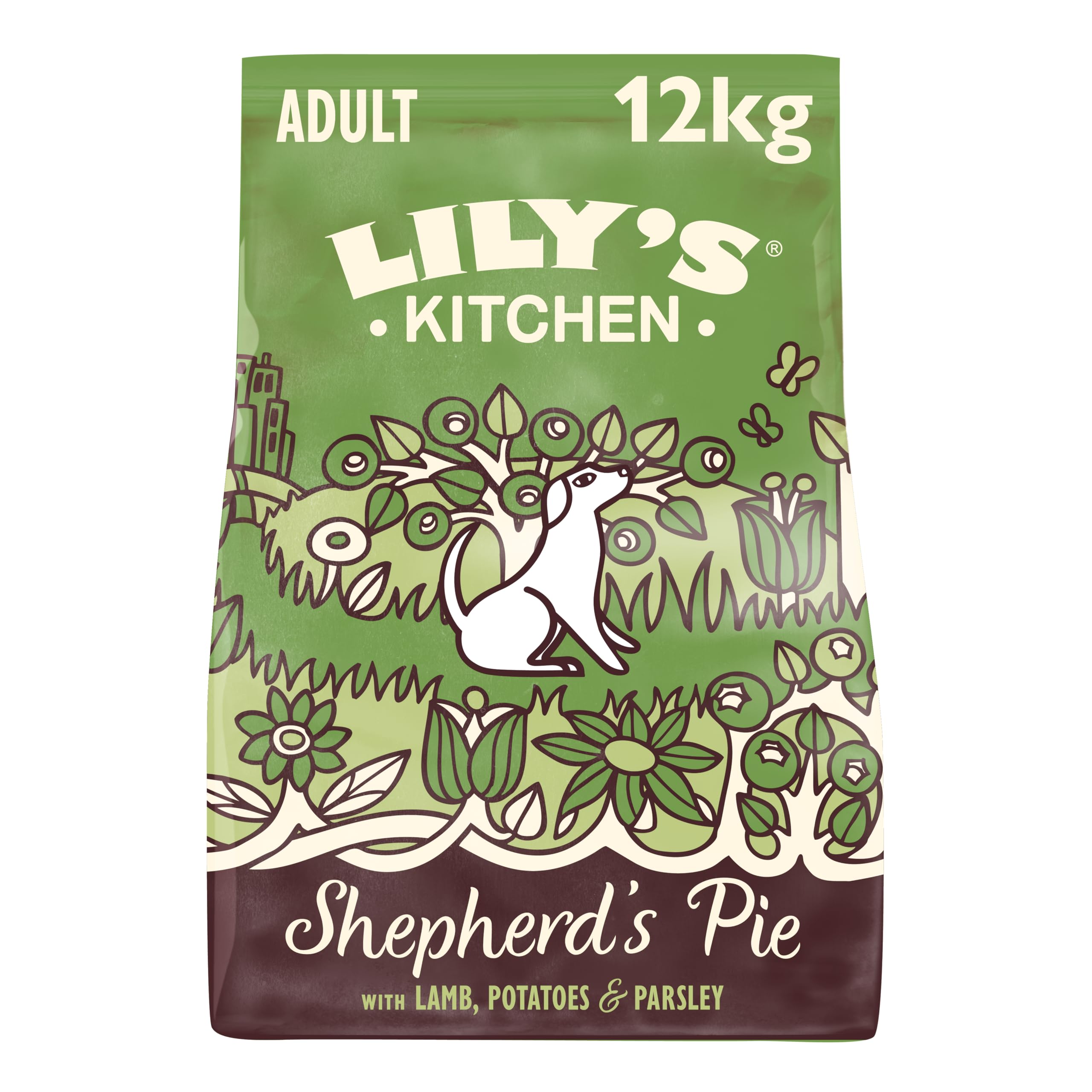 Lily's Kitchen Elaborado con ingredientes naturales alimento seco para perros adultos pasel de carne equilibrado bolsa de 12kg