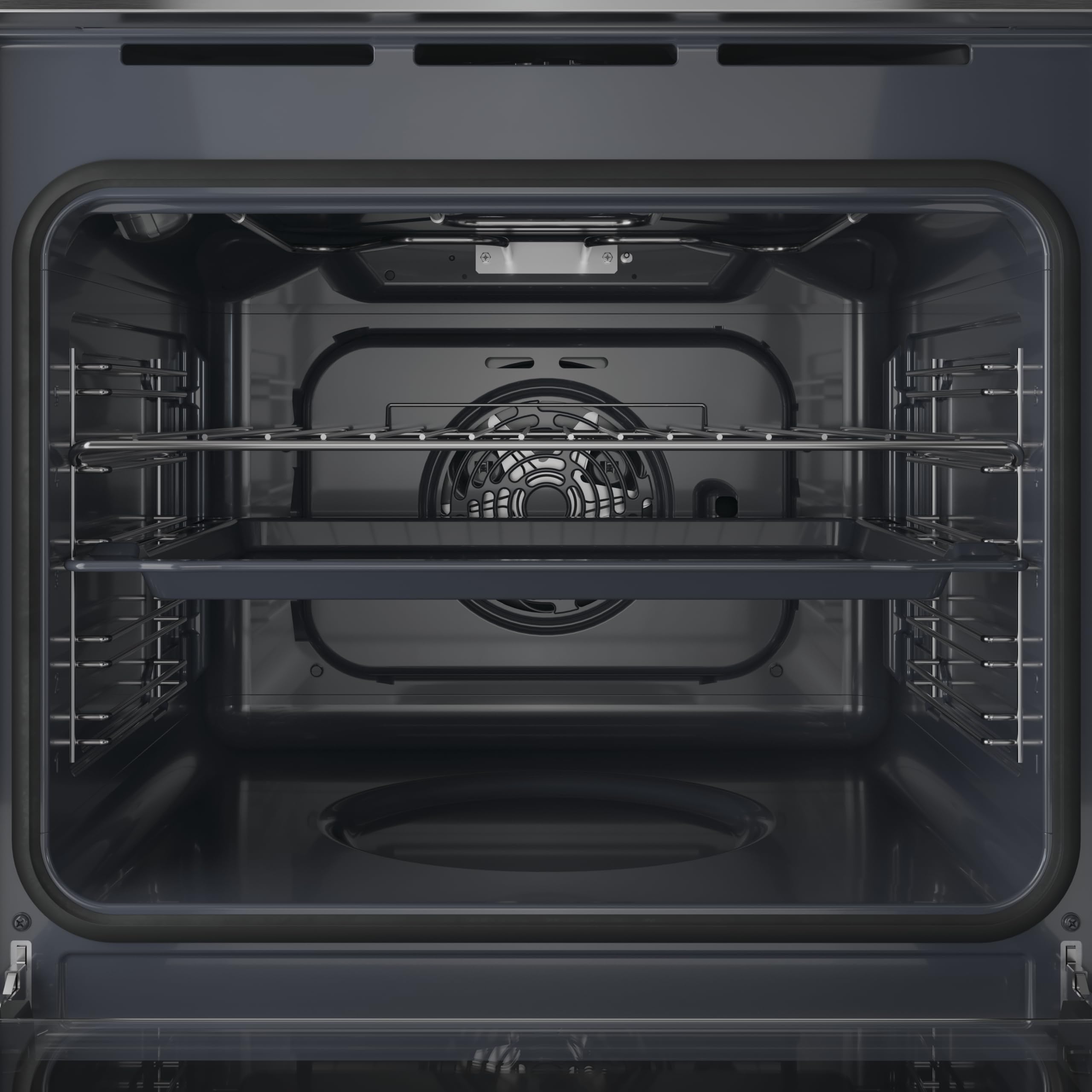 Indesit IO 255H X - Forno Multifunzione Da Incasso, Elettrico, Ventilato 71L, Acciaio Inox, Classe A. Turn And Go, Click And Go, Grill Integrale Reclinabile, Pulizia Vapore. 59,5 x 59,5 x 55,1cm