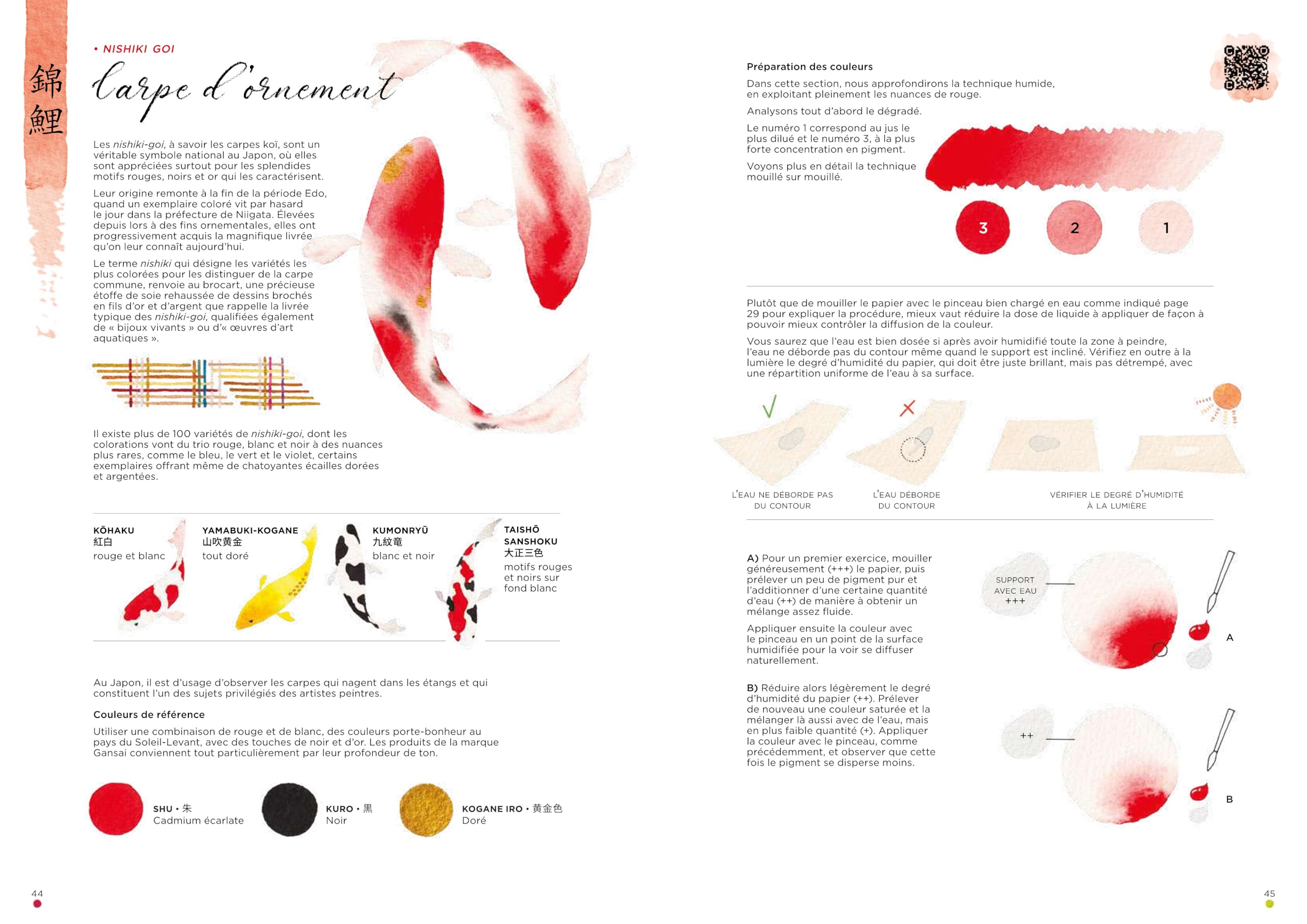 Leçons d'aquarelle japonaise - L'art de peindre les animaux