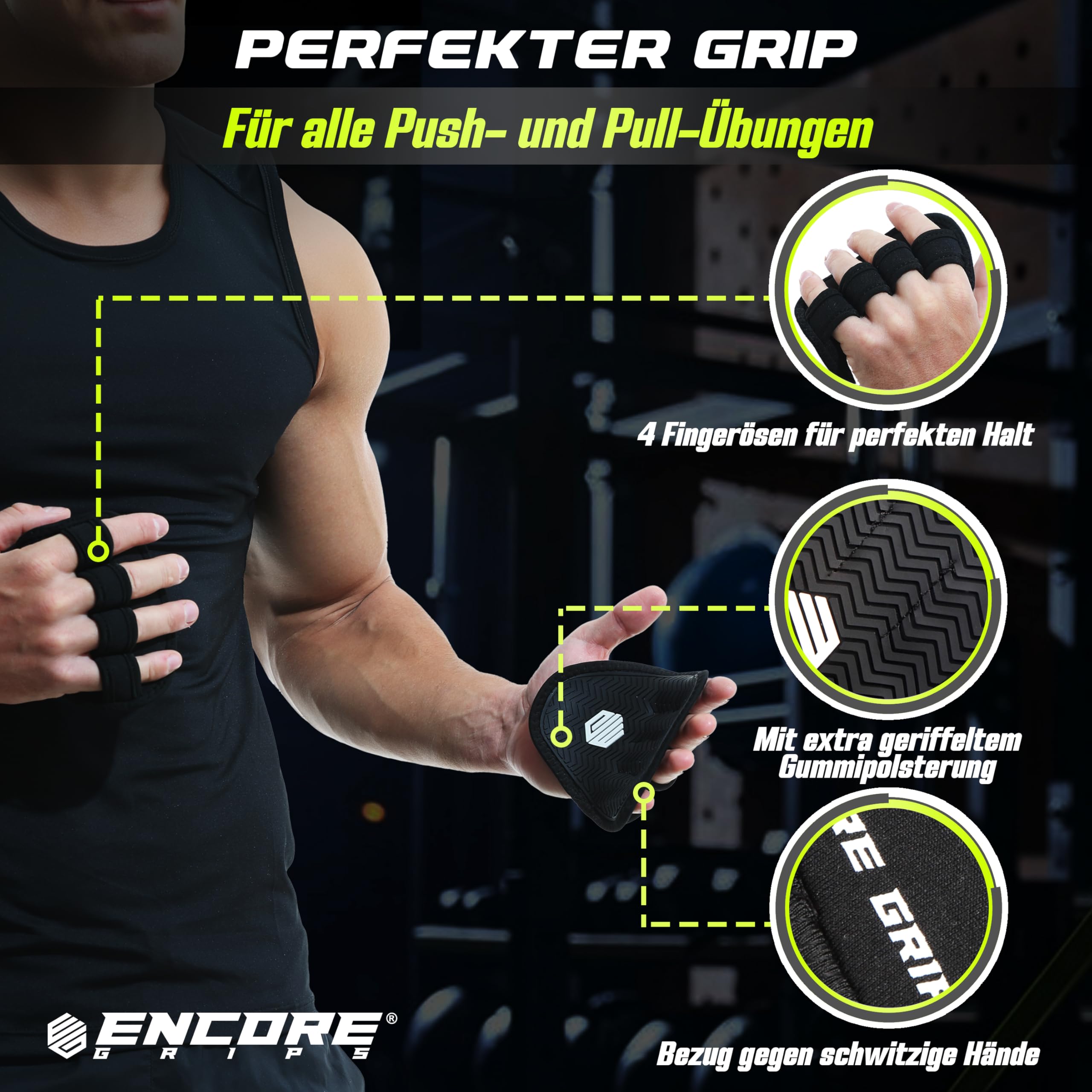 Gants Resilience CrossFit - Protection Anti-ampoules - Taille S - Callisthénie/Haltérophilie