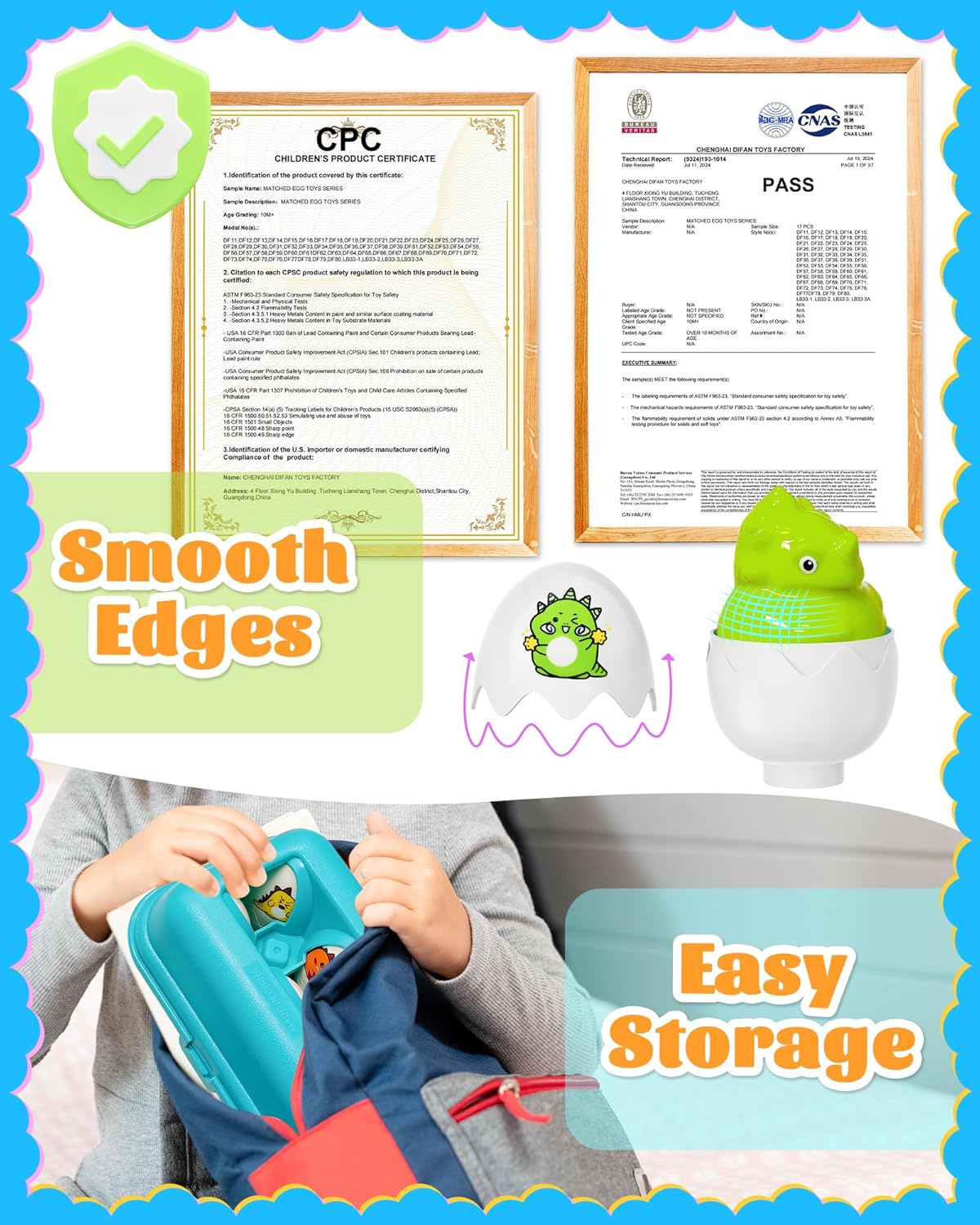 Zartores Easter Basket Stuffers for Toddlers 1-3, Easter Egg Toys for Toddlers 1-3, Matching Sensory Eggs Toys, Easter Birthday Gifts Prefilled Eggs with Toys for 3 Year Old Girls Boys