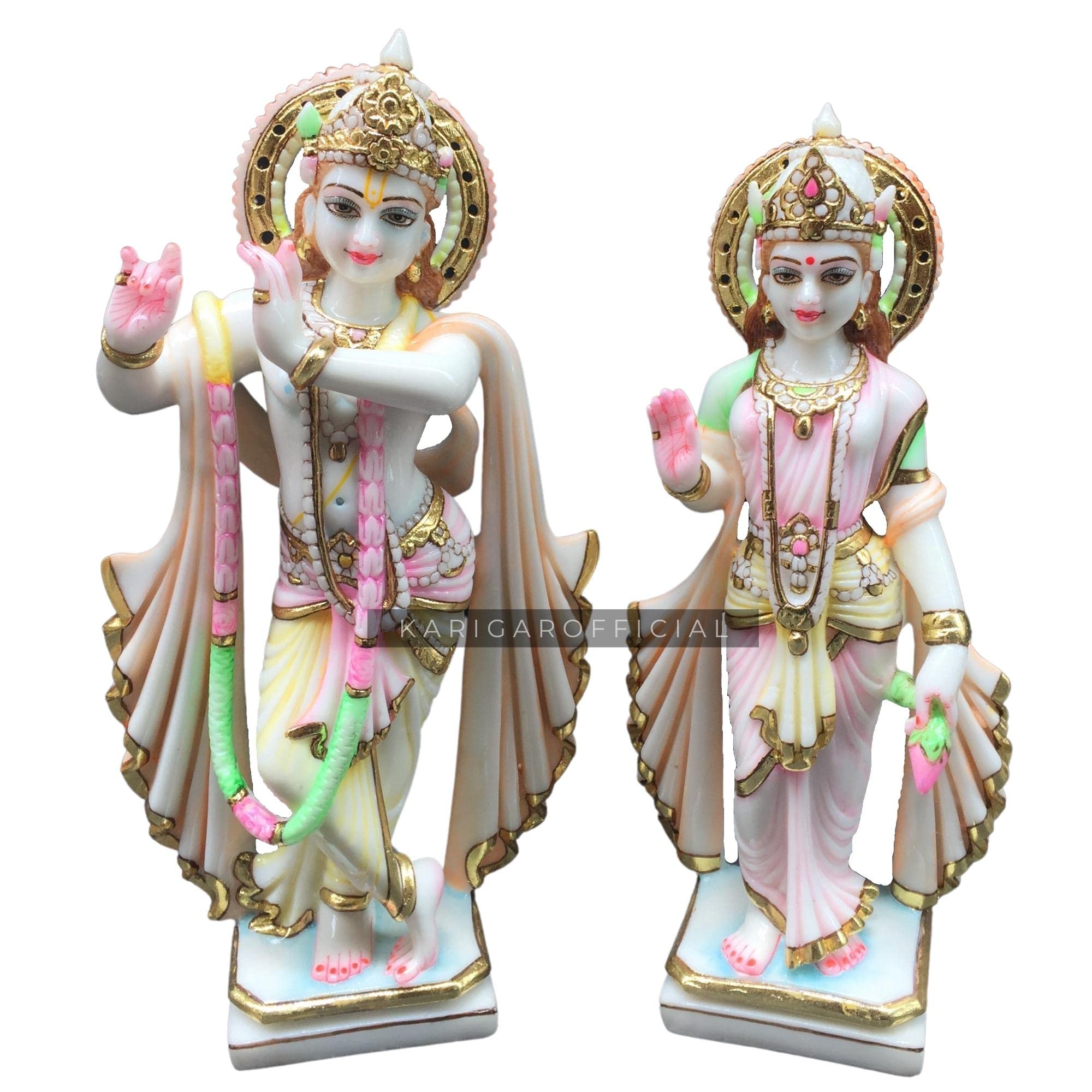 Buy Radha Krishna Statue Murti Large 15 inches Marble Radha Krishna