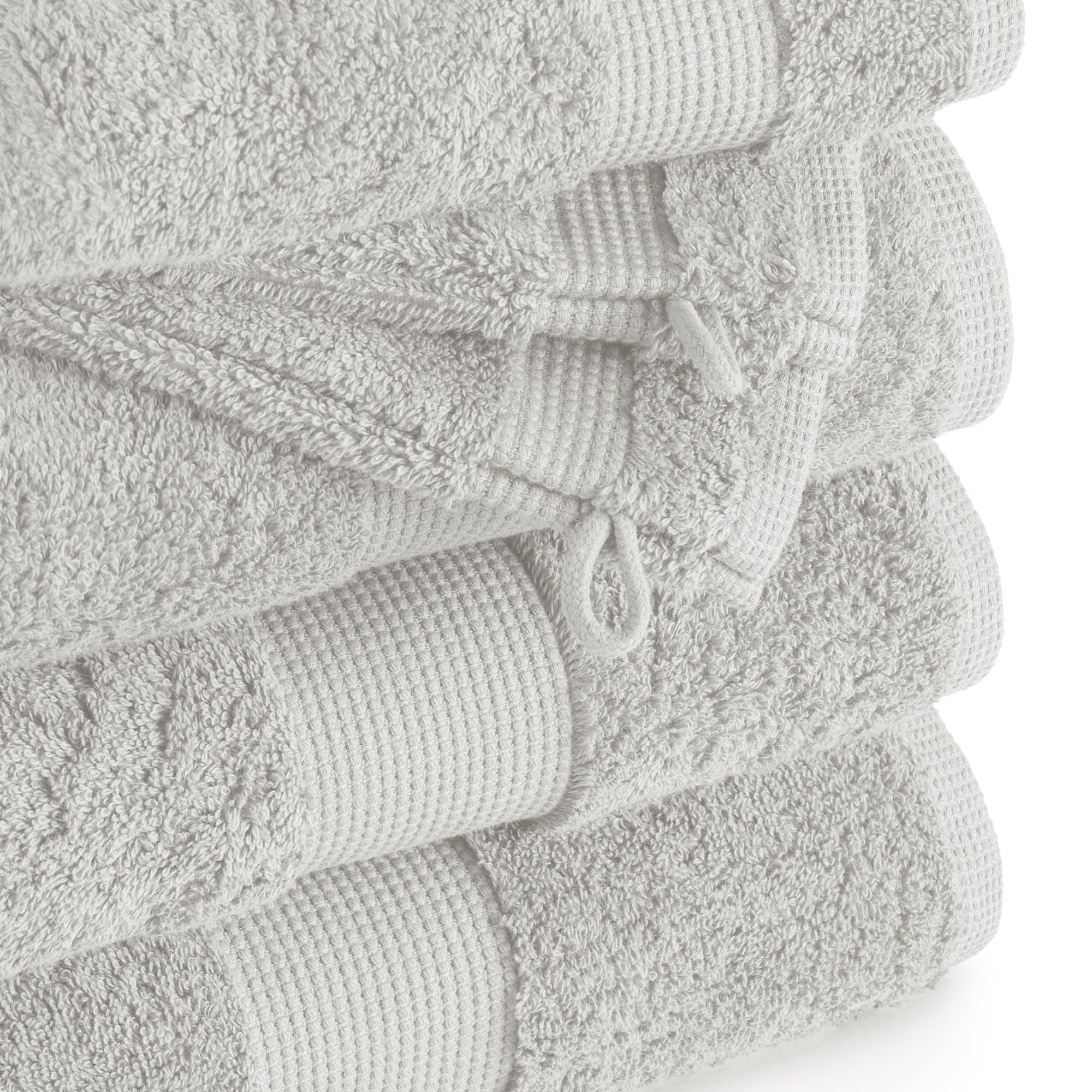 Jalla Serviette de Douche 70 x 130 cm Grigio - Serviette Bain Coton Doux Absorbant