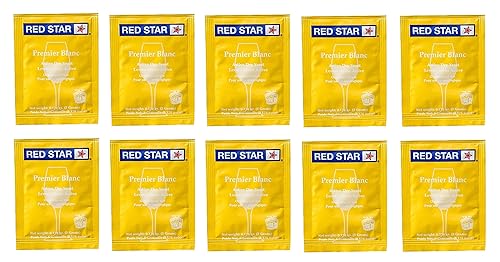 North Mountain Supply - RS-PB-10 Red Star Premier Blanc - Levadura de vino - Paquete de 10 - Levadura fresca