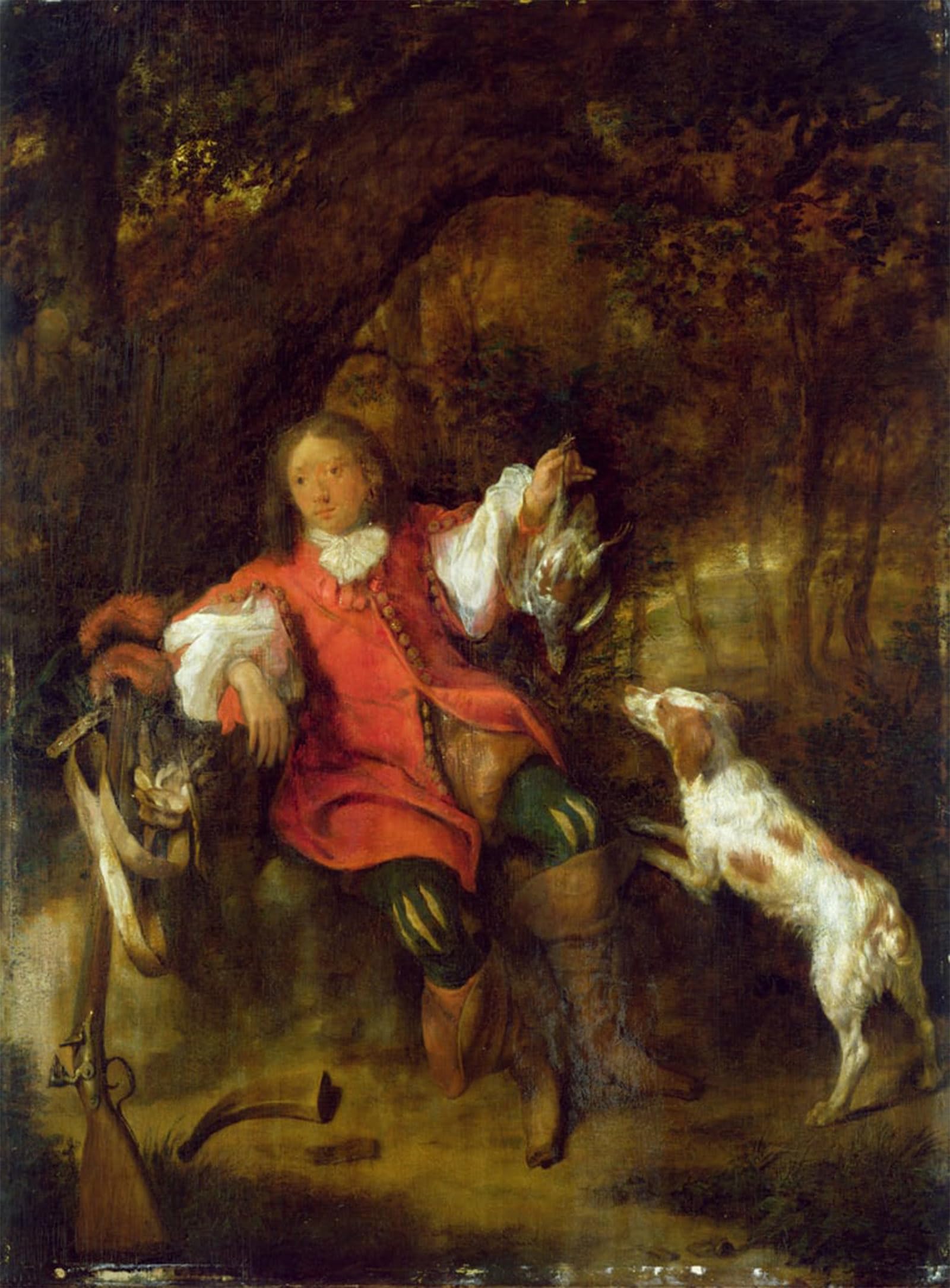POSTERIIk Vintage Print Pop Art Landscape Artwork the Huntsman by Gabriel Metsu Art Prints for Office Home Decor 60x90cm