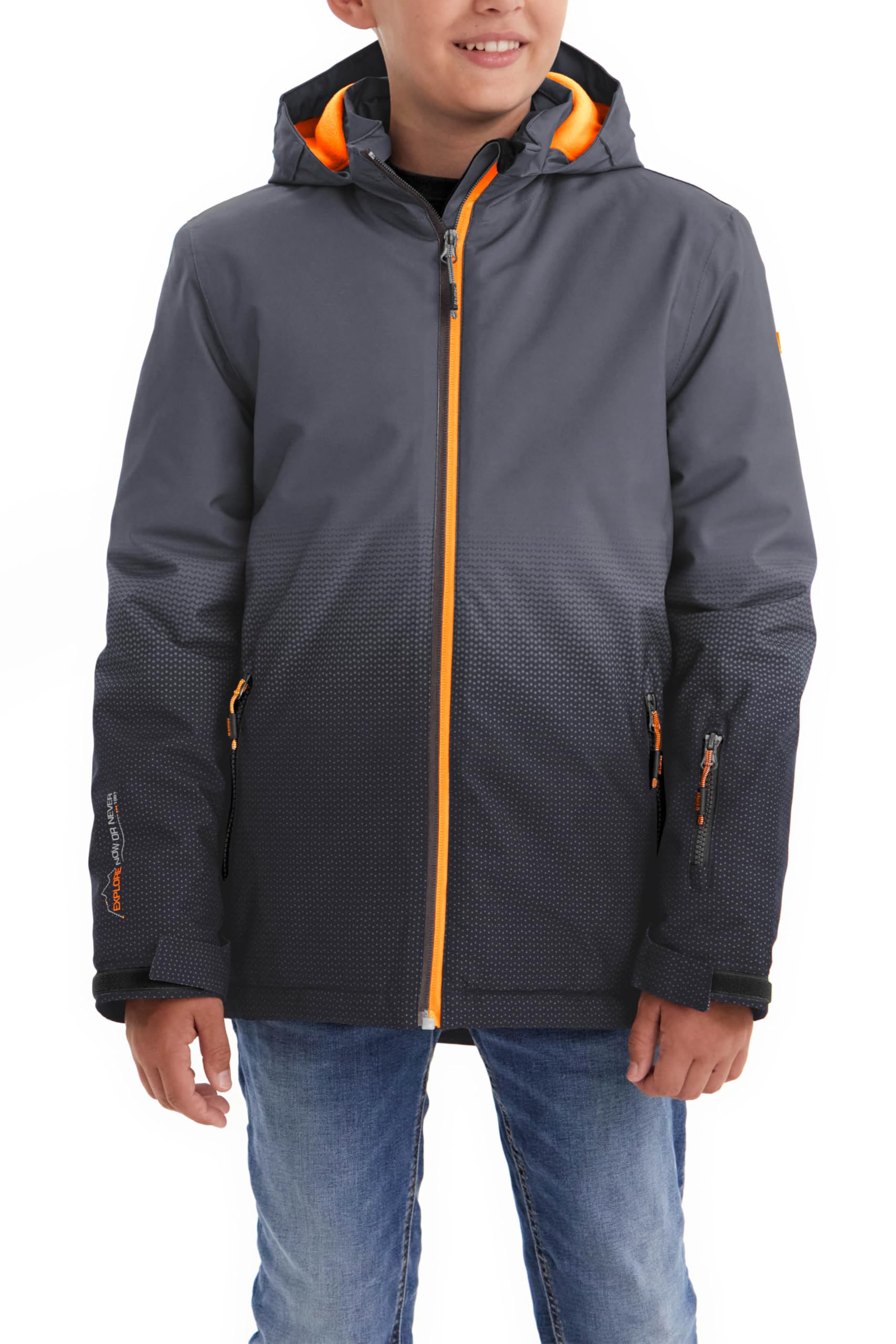 Killtec Jungen Lynge Bys Jckt E Funktionsjacke Mit Kapuze Und Schneefang