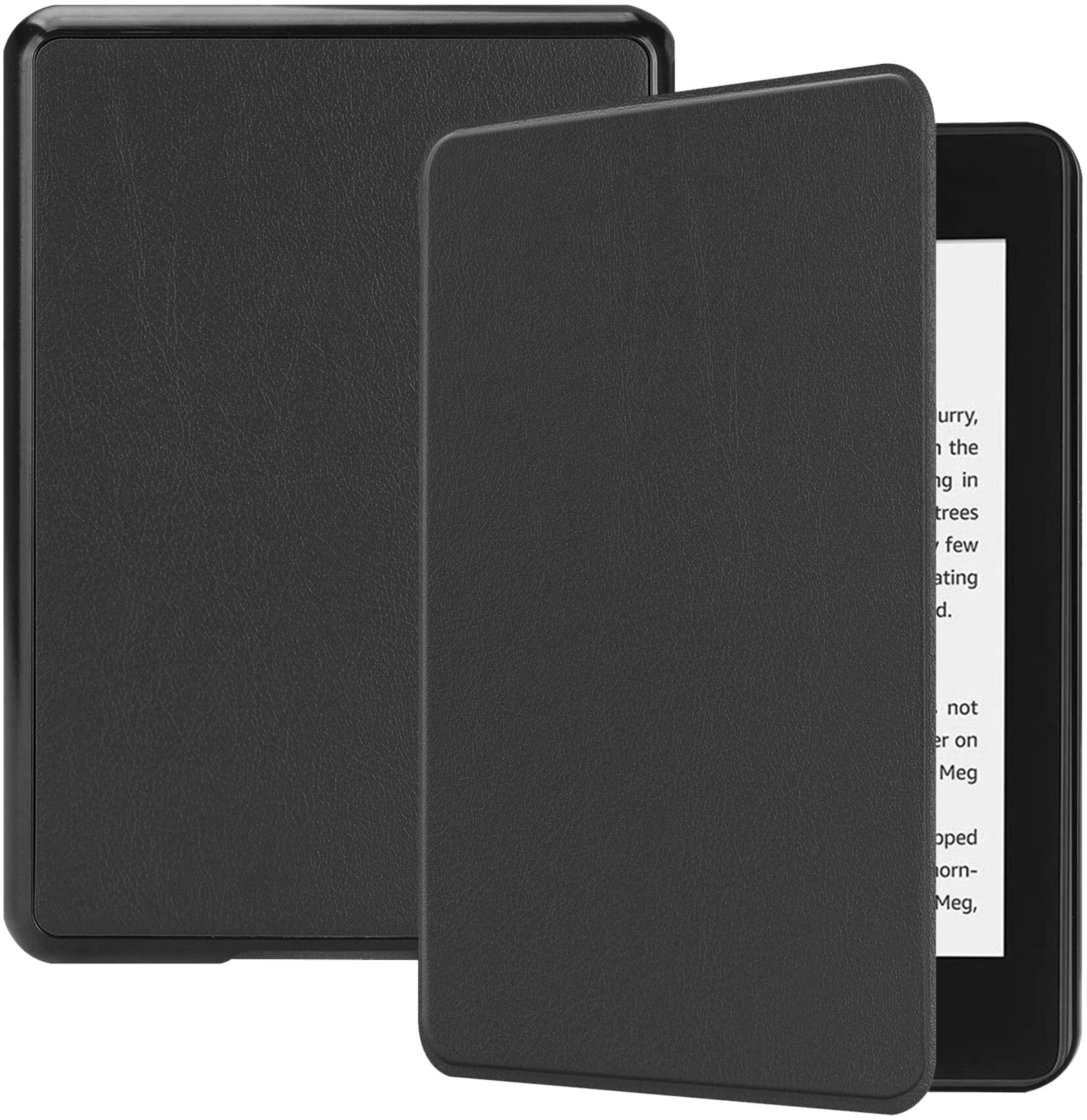 Robustrion Cover Case for Kindle Paperwhite 12th Generation Cover 7 inch, Flip Cover Case for Kindle Paperwhite 12th Gen - Black