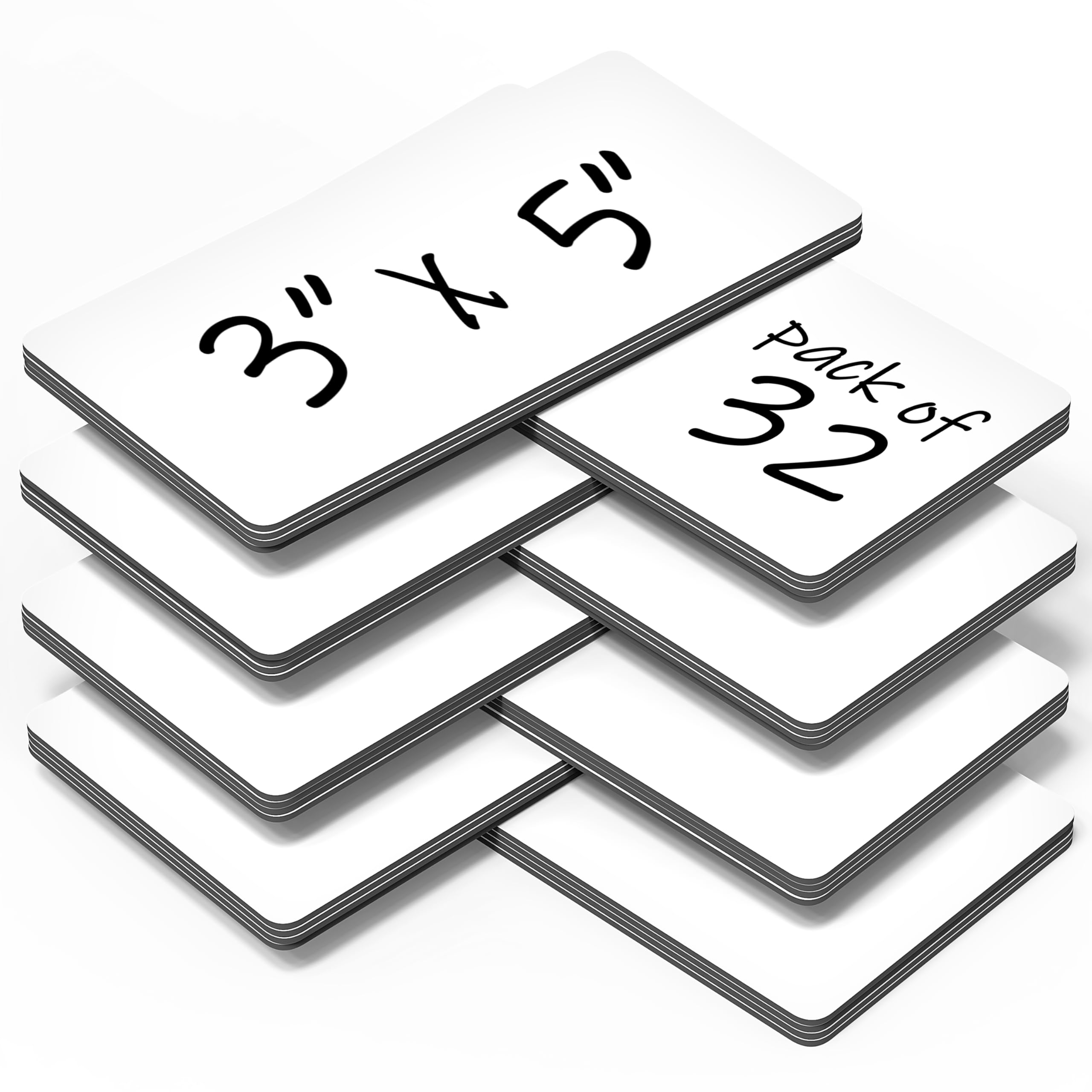 32 Pack Dry Erase Magnetic Labels 3x5 in - Magnetic Name Tags for Classroom Lockers School Bus - Classroom Magnets for Names - Magnet Labels for