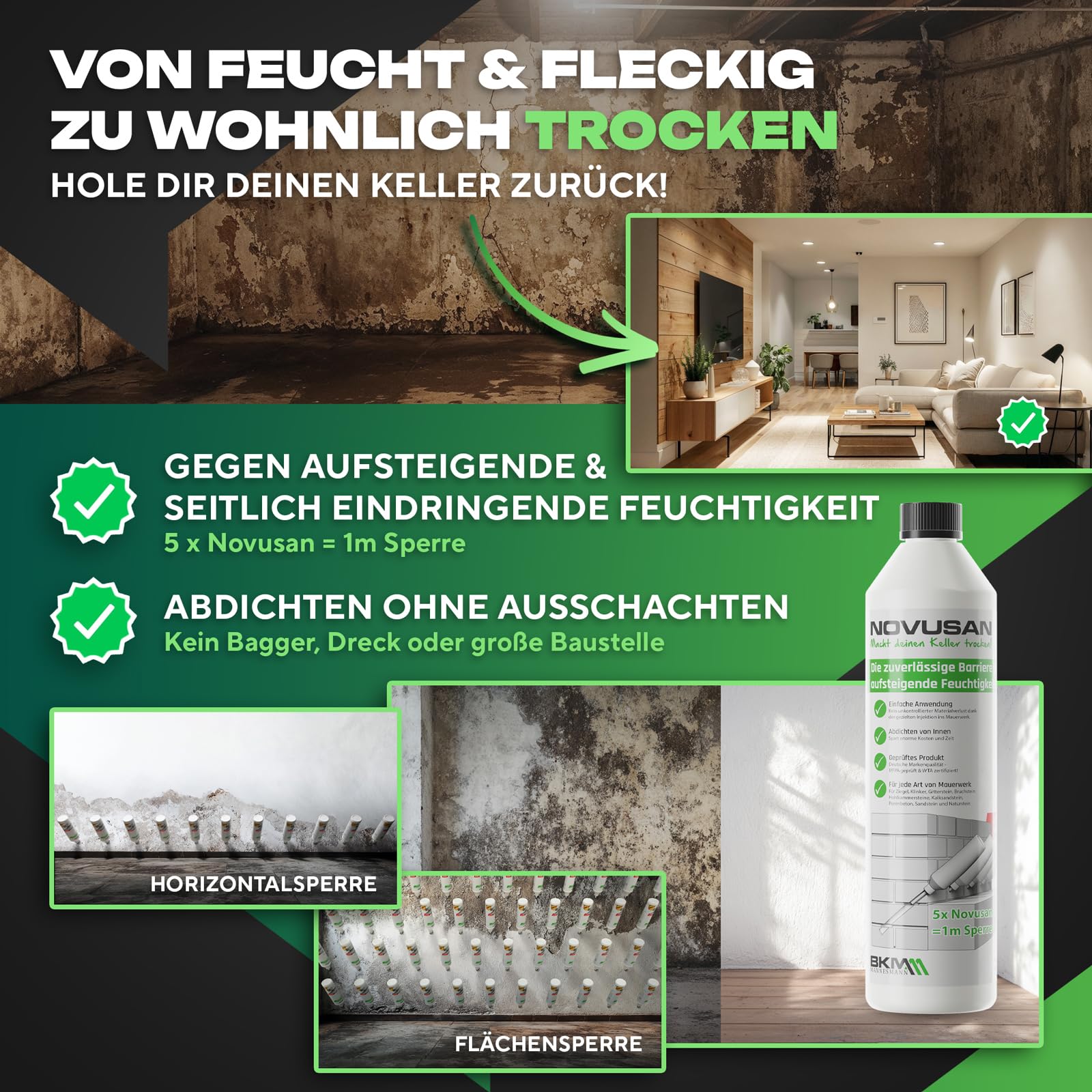 Kanister mit Dosierhahn - Horizontalsperre Injektion 25 Liter
