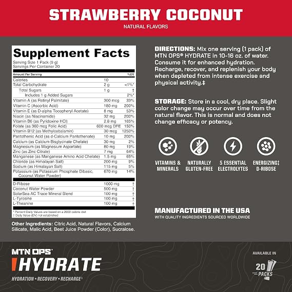 MTN OPS Hydrate Lemon Lime + Strawberry Coconut Bundle