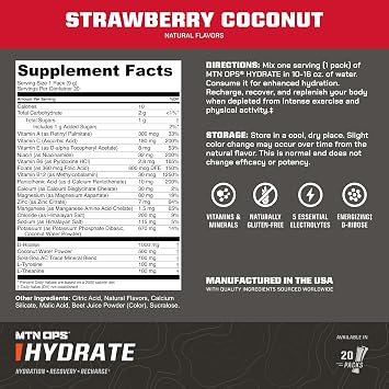 MTN OPS Hydrate Lemon Lime + Strawberry Coconut Bundle