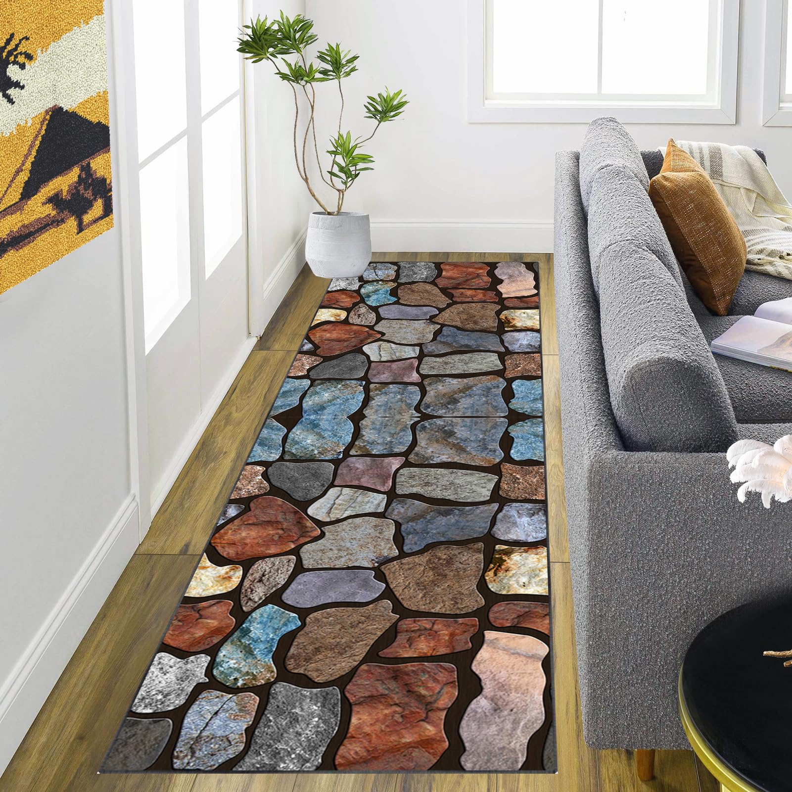 Tapis Couloir Long 60 x 100 cm Tapis Cuisine Devant Evier Antidérapant et Lavable, Tapis d Entree Interieur, Tapis de Passage pour Cuisine, Couloir, Passage, Tapis de Sol pour Entrée Salon Chambre Tapis Couloir Long 60 x 100 cm Tapis Cuisine Devant Evier Antidérapant et Lavable, Tapis d Entree Interieur, Tapis de Passage pour Cuisine, Couloir, Passage, Tapis de Sol pour Entrée Salon Chambre