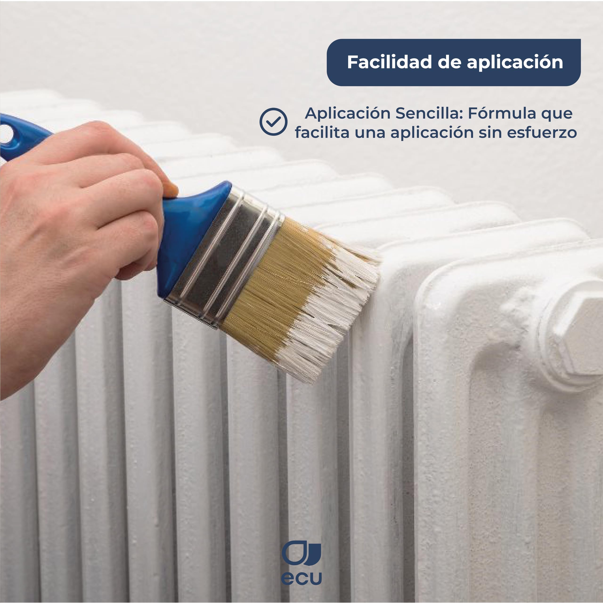 PINTURAS ECU - Pintura para Radiadores - Esmalte Radiadores al Agua - BLANCO ANTIGUO - Decora y protege toda clase de radiadores por agua y tuberías de calefacción (BLANCO ANTIGUO, 375ML)
