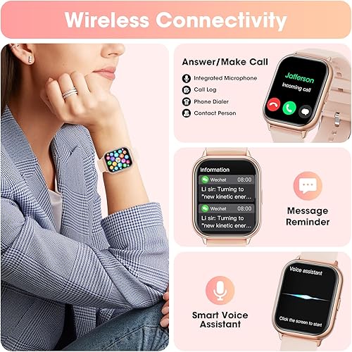 Miniatura 2 de Smart Watch for Men Women Android Phones iOS(AnswerMake Calls), 1.85" Fitness Tracker Watch Smartwatch with Heart Rate Sleep Monitor, IP68