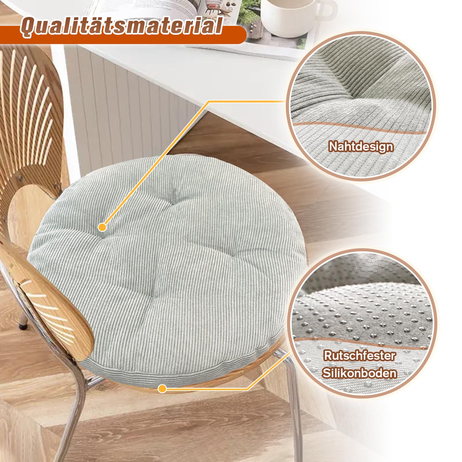 Comodo cuscino a cuneo per sedia da ufficio - Cuscino ergonomico sedia